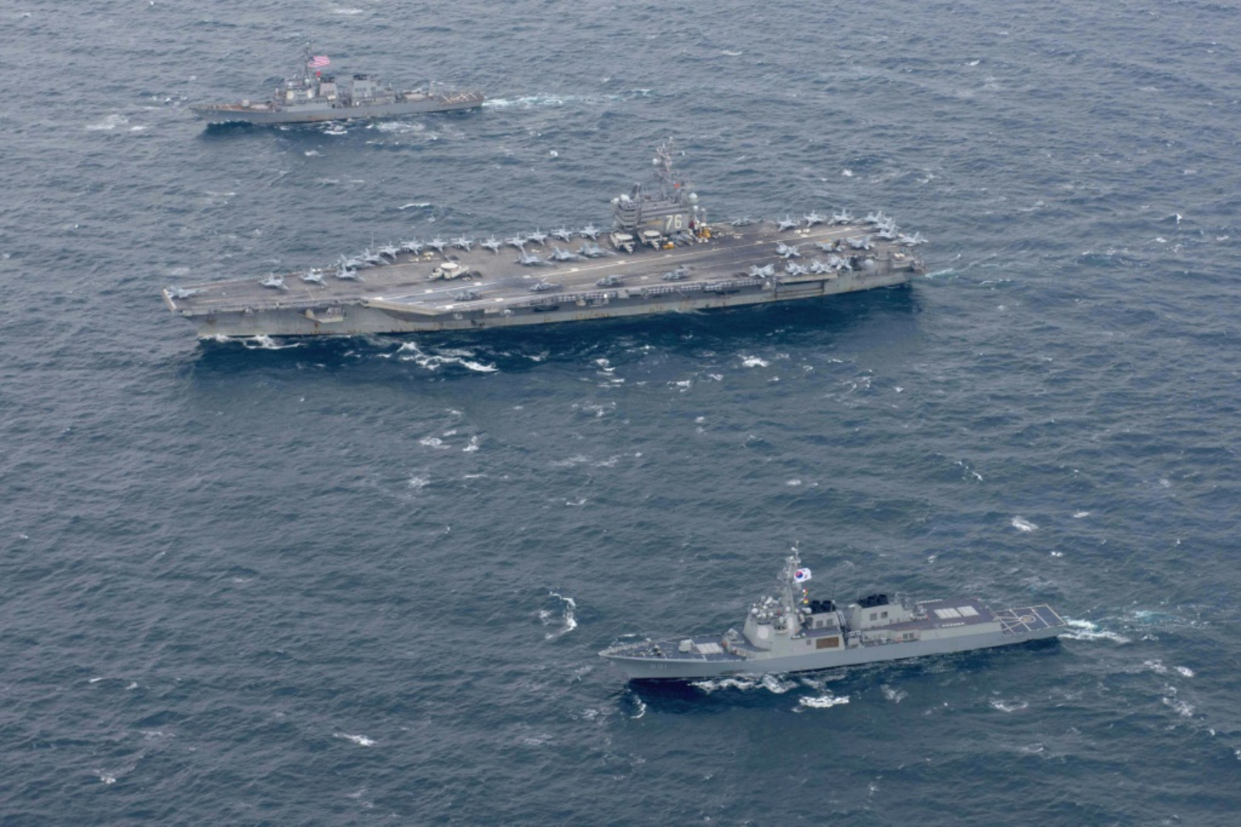 Three US Carriers Lead Naval Drill Aimed at North Korea | Military.com