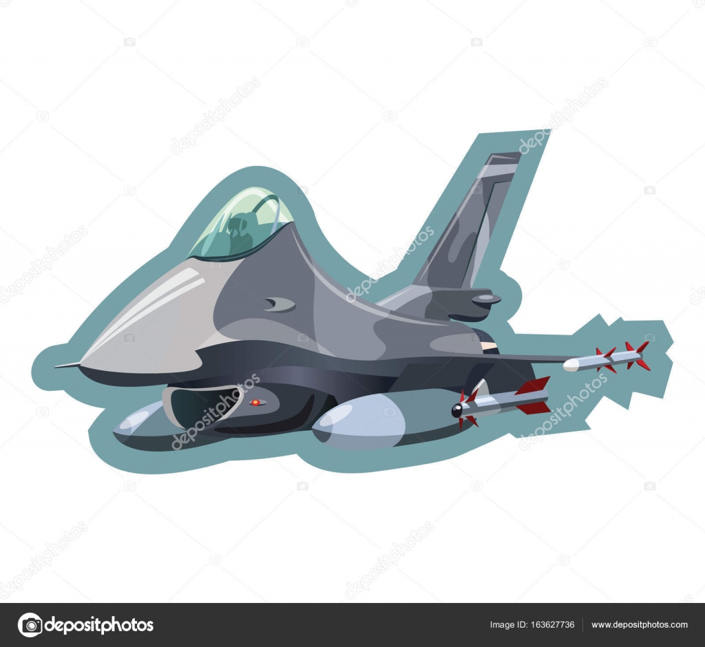 Military jet fighter — Stock Vector © johnnyknez #163627736