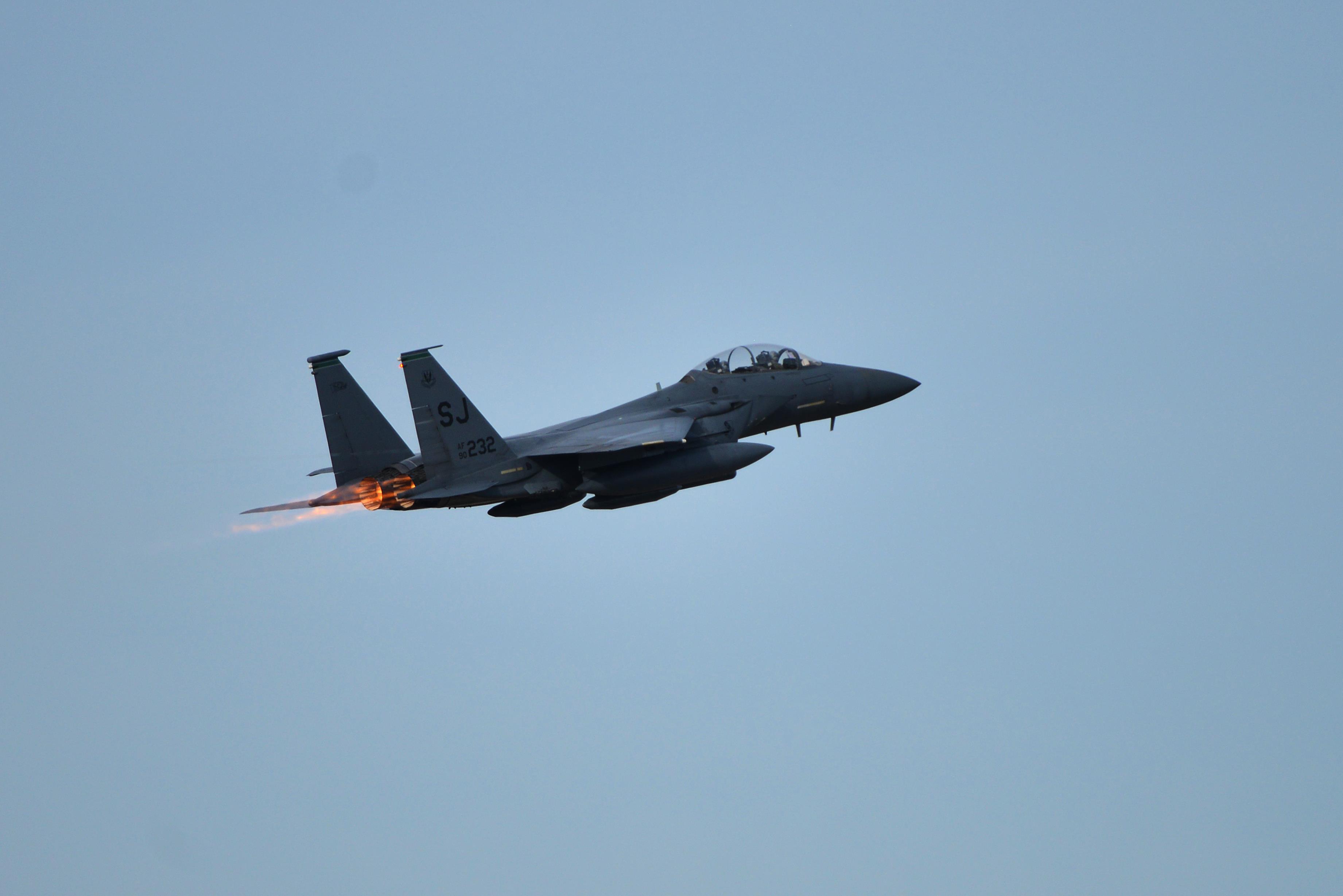 AF fighter jets practice for inauguration flyover > U.S. Air Force ...