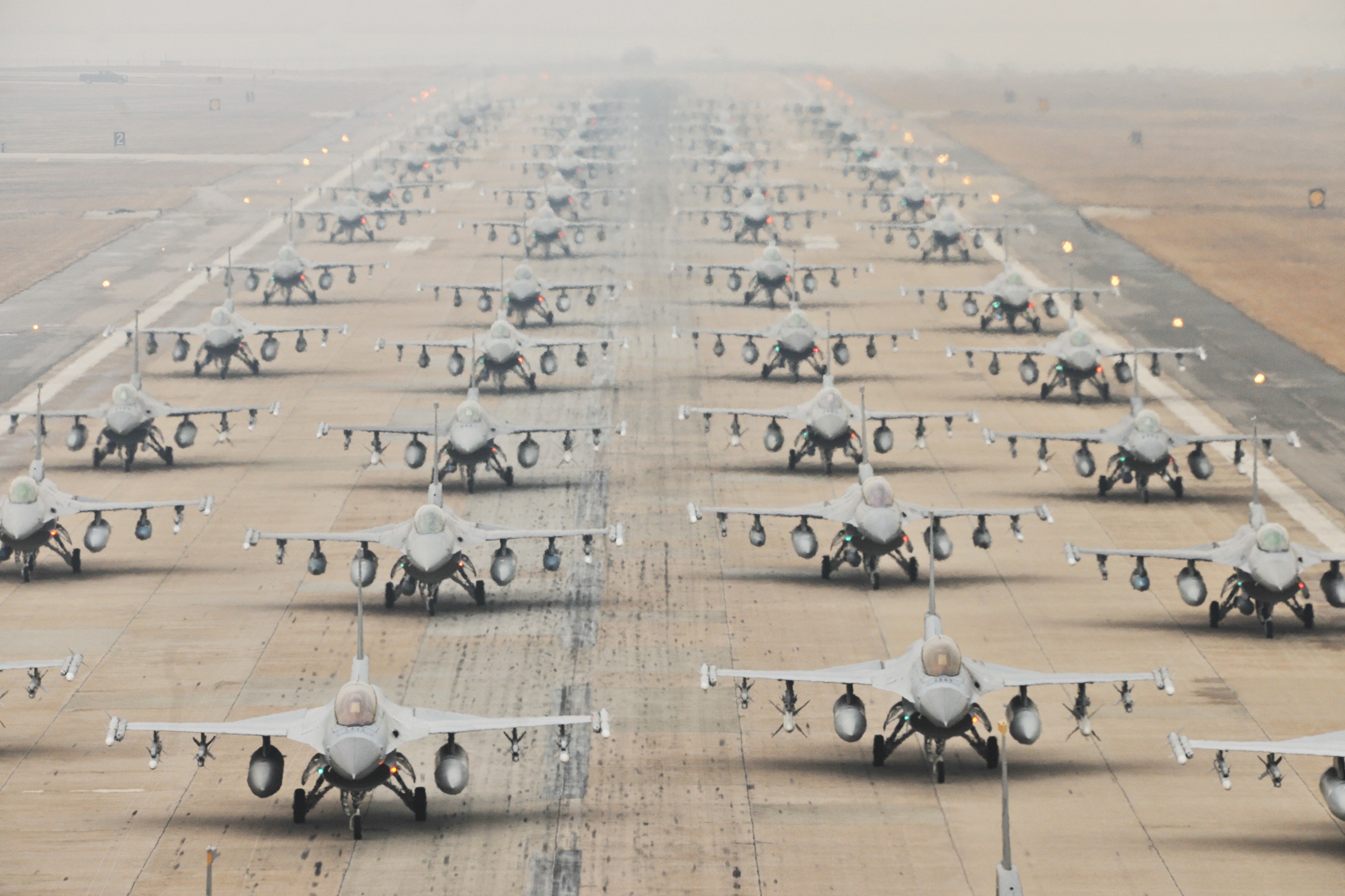 Military jets on the runway photo