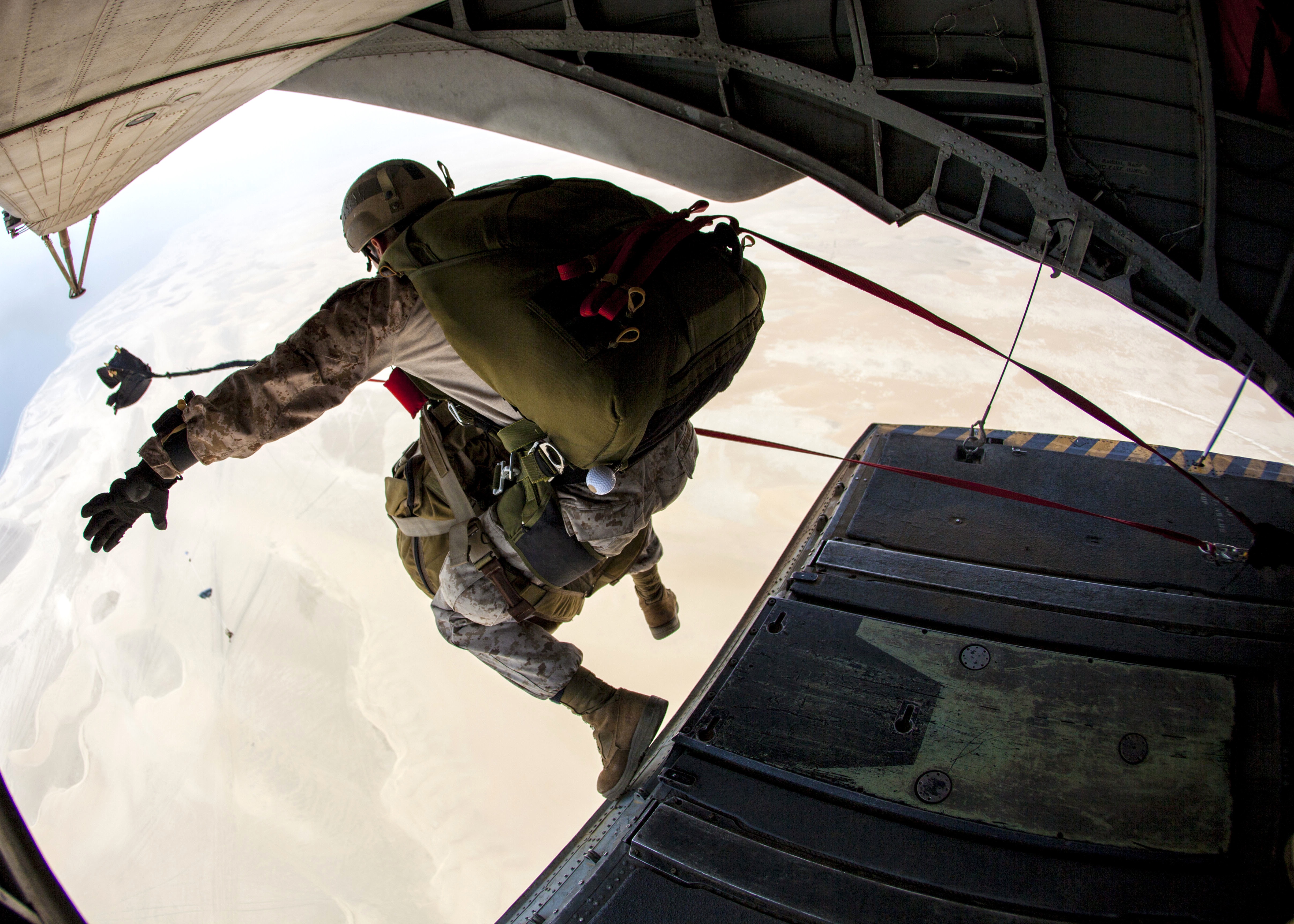 Military skydiver photo