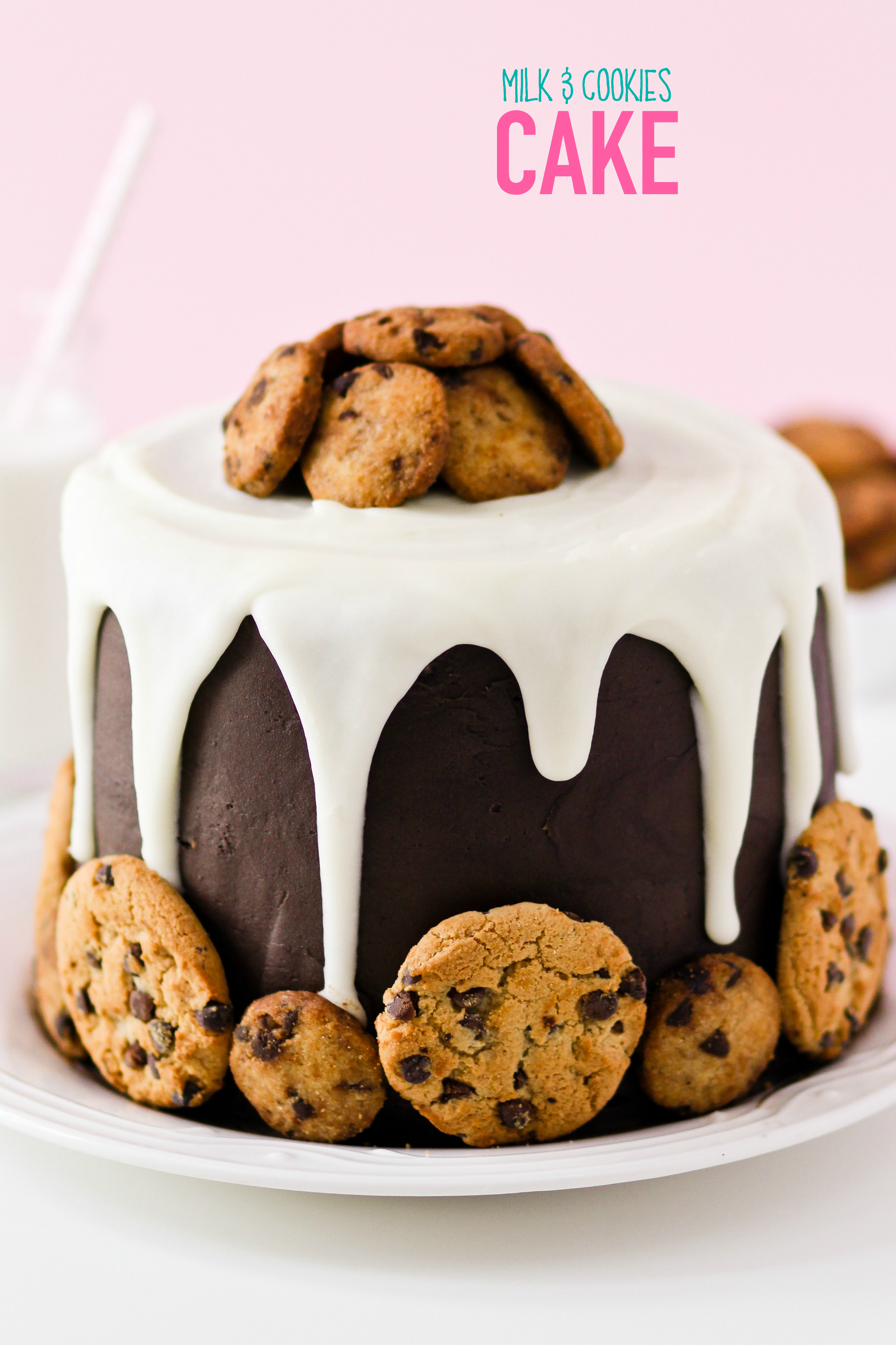Milk and Cookies Cake - Confessions of a Cookbook Queen