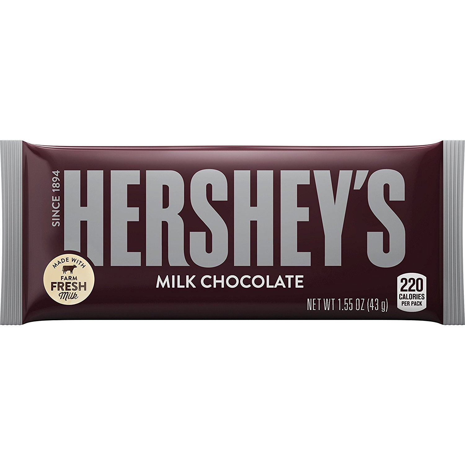 Amazon.com : HERSHEY'S Chocolate Candy Bar, 1.55 Ounce : Candy And ...