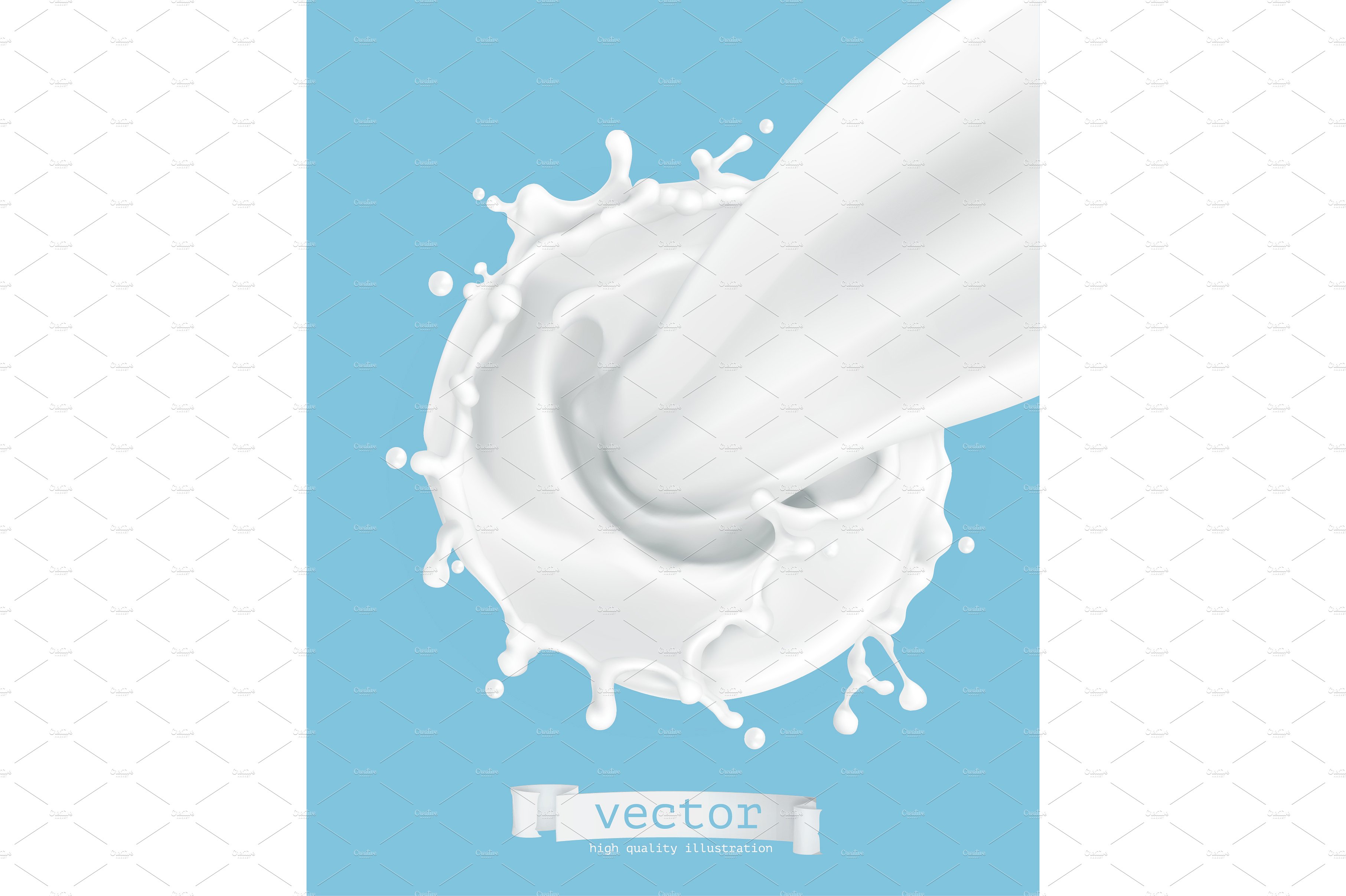 Milk splash 3d vector icon ~ Illustrations ~ Creative Market