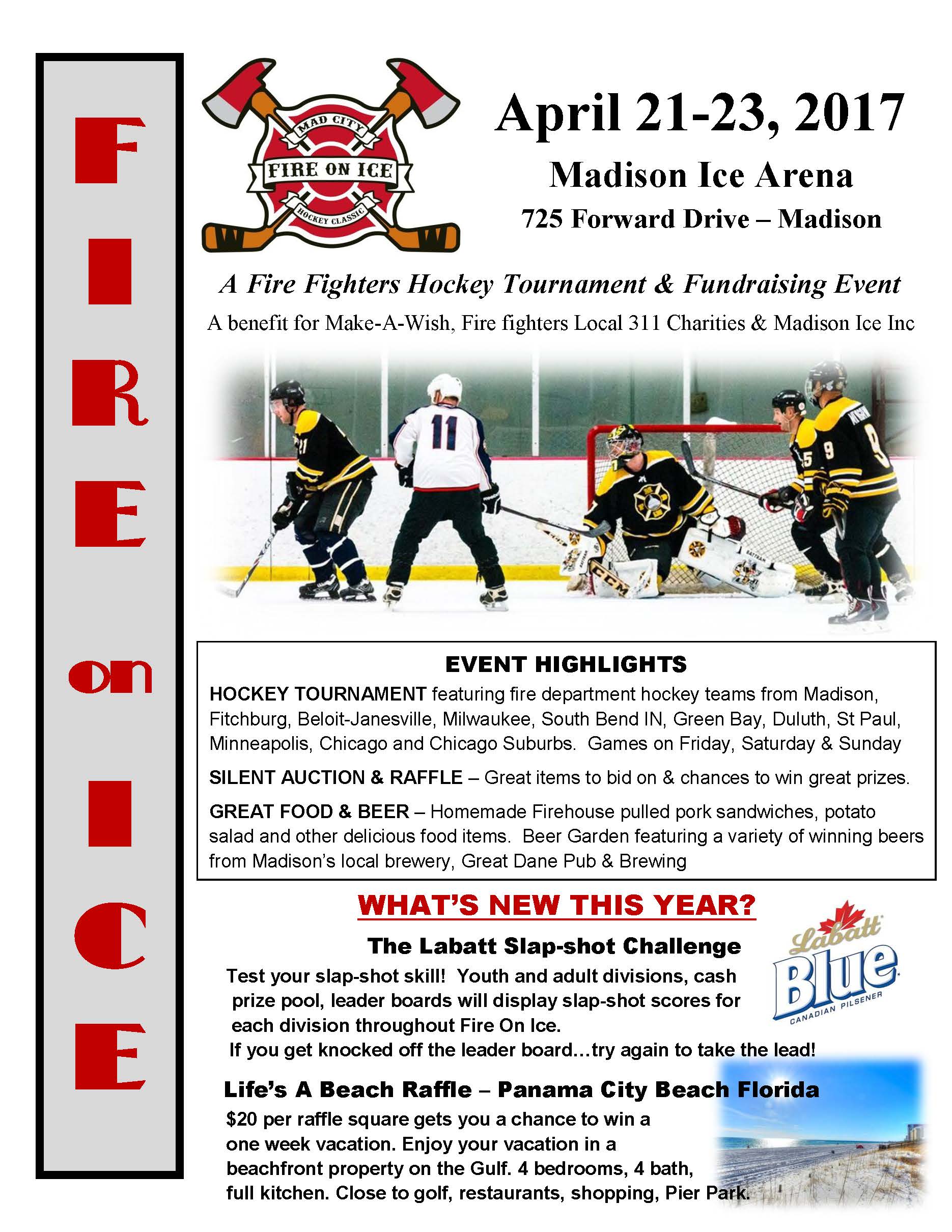 Fire on Ice Hockey Tournament - April 21-23, 2017 - Safe Communities ...