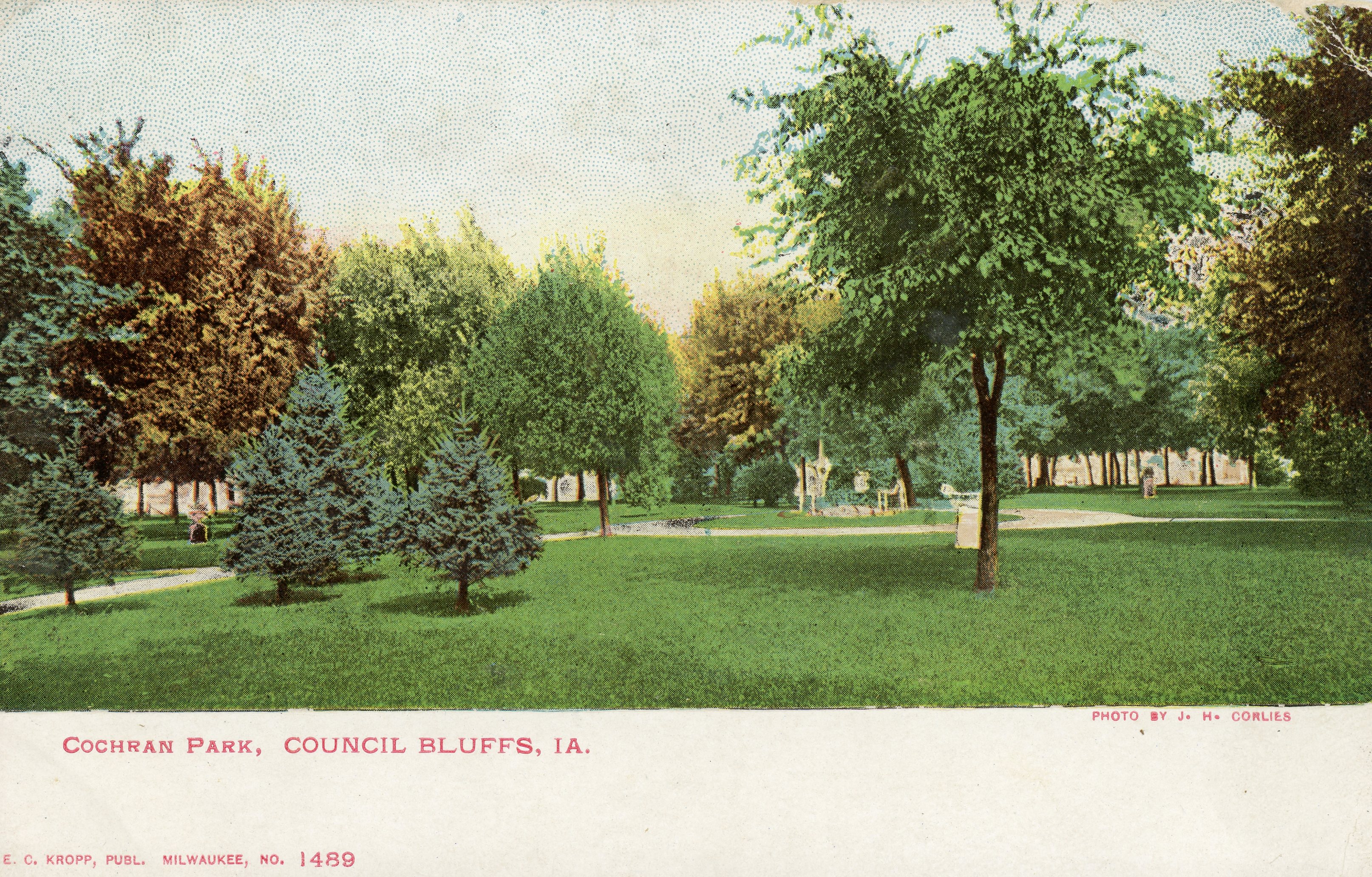 Cochran Park postcard · Council Bluffs Public Library