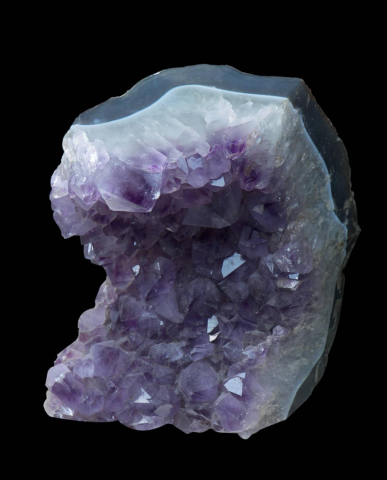 stone crystal quartz purple mineral - crystal