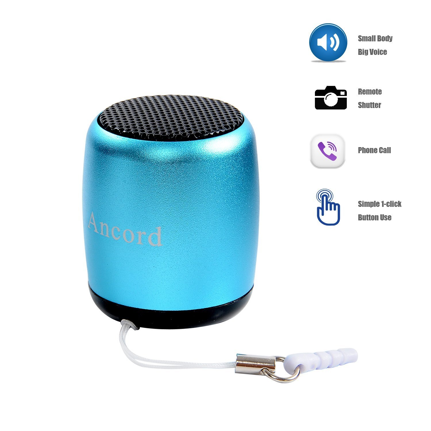 Amazon.com: Ancord Micro Bluetooth Speaker TWS System Portable Tiny ...