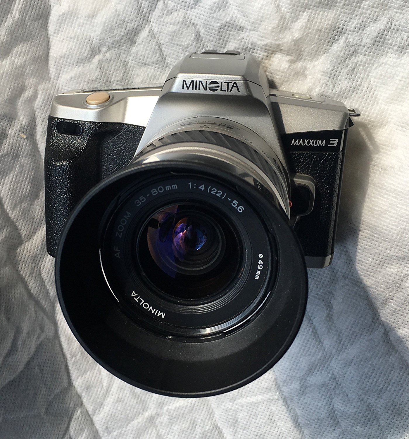 Amazon.com : Minolta Maxxum 3 Date SLR Camera with 35-80 II Lens ...