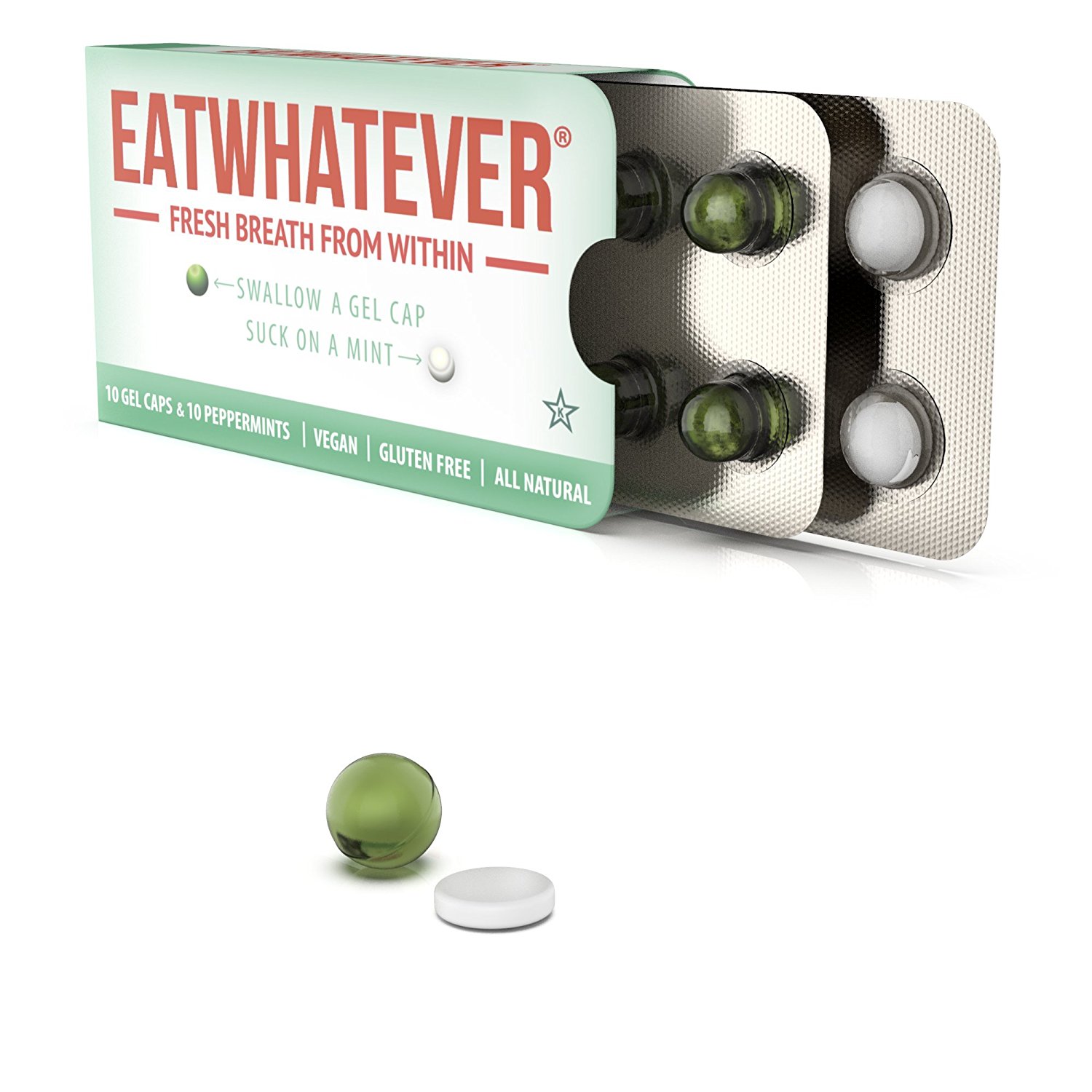 Amazon.com : Eatwhatever Breath Freshening System, Peppermint, 90 ...