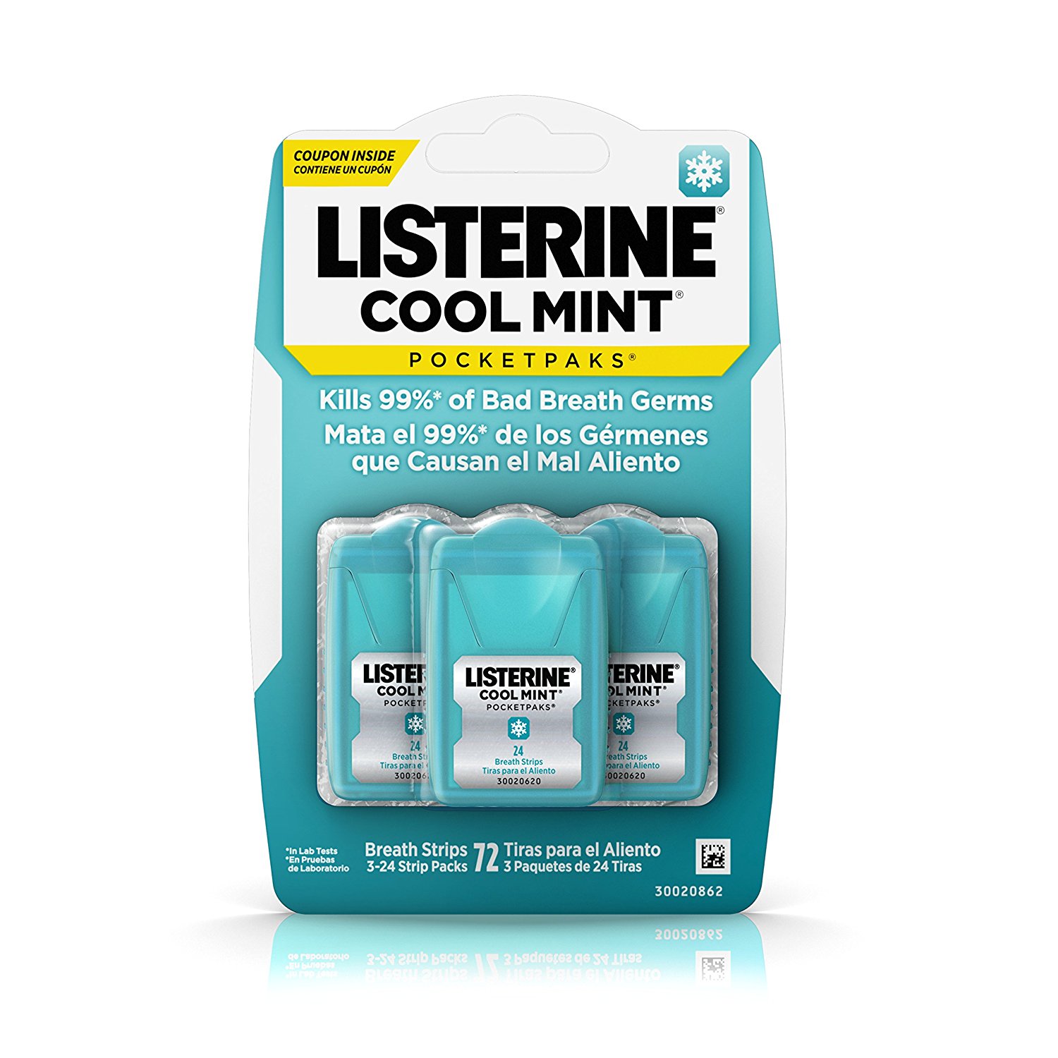 Amazon.com: Listerine PocketPaks Breath Strips, Cool Mint, 72 Count ...