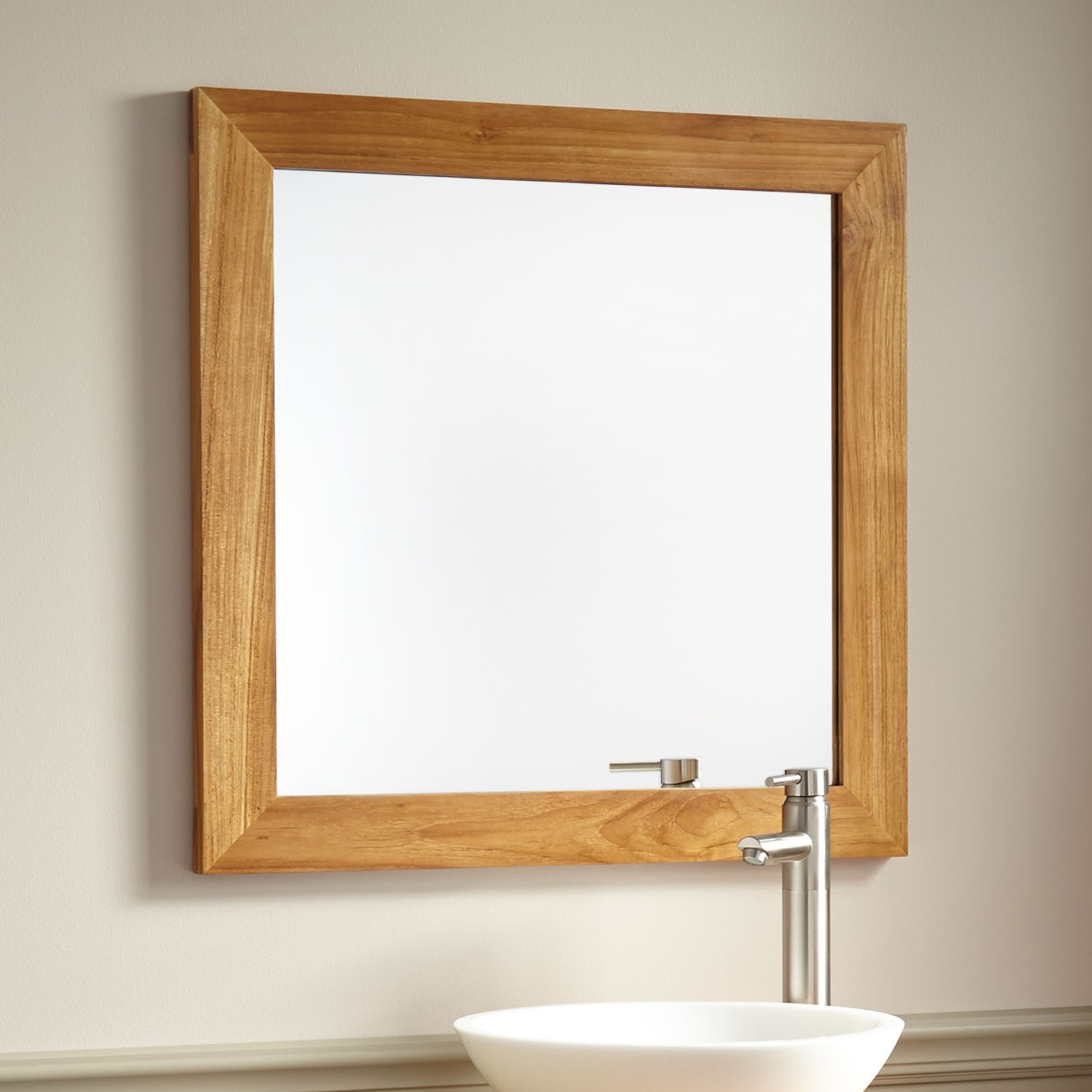 Wulan Teak Mirror - Natural Teak - Bathroom