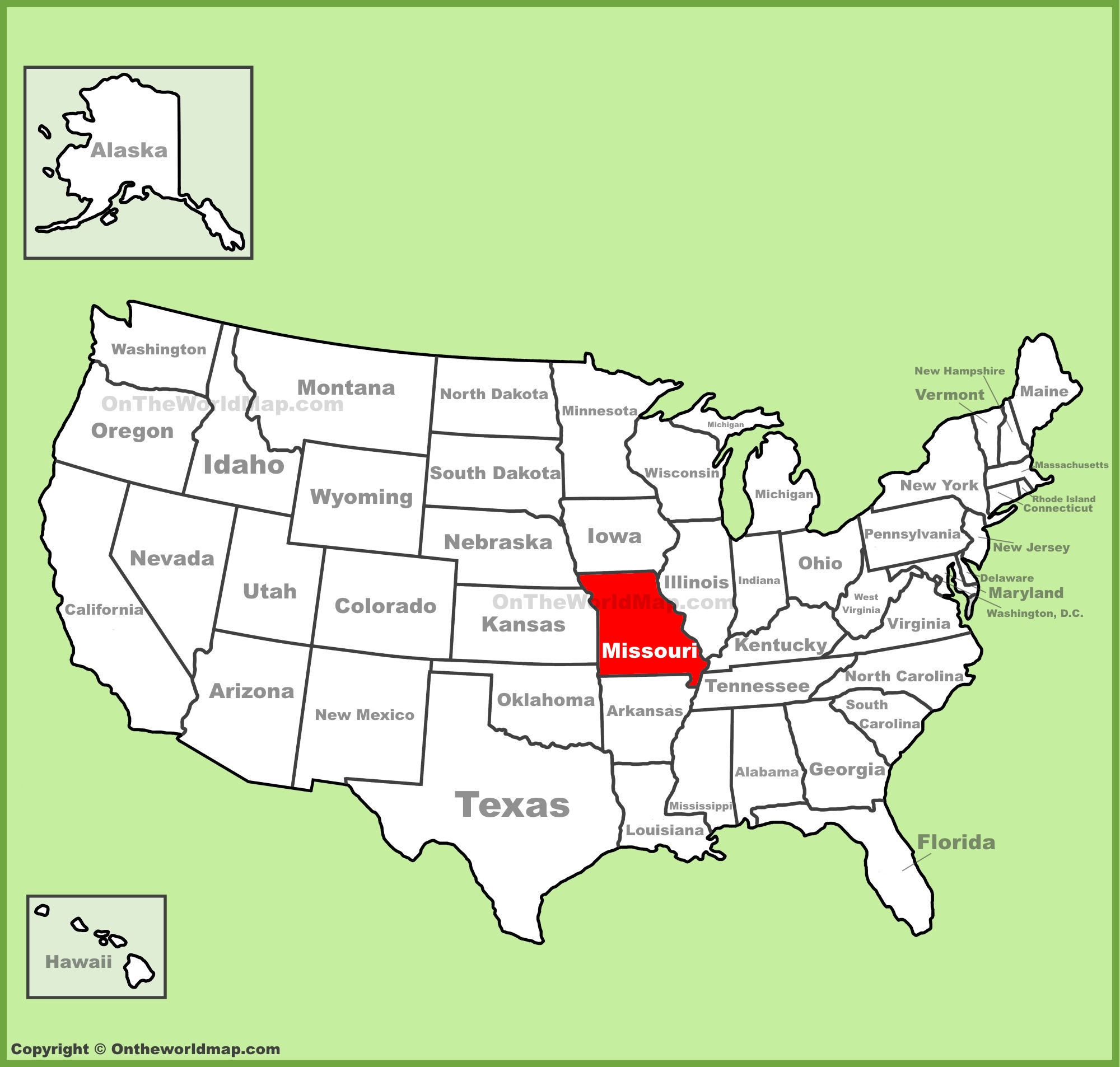Missouri State Maps | USA | Maps of Missouri (MO) ﻿