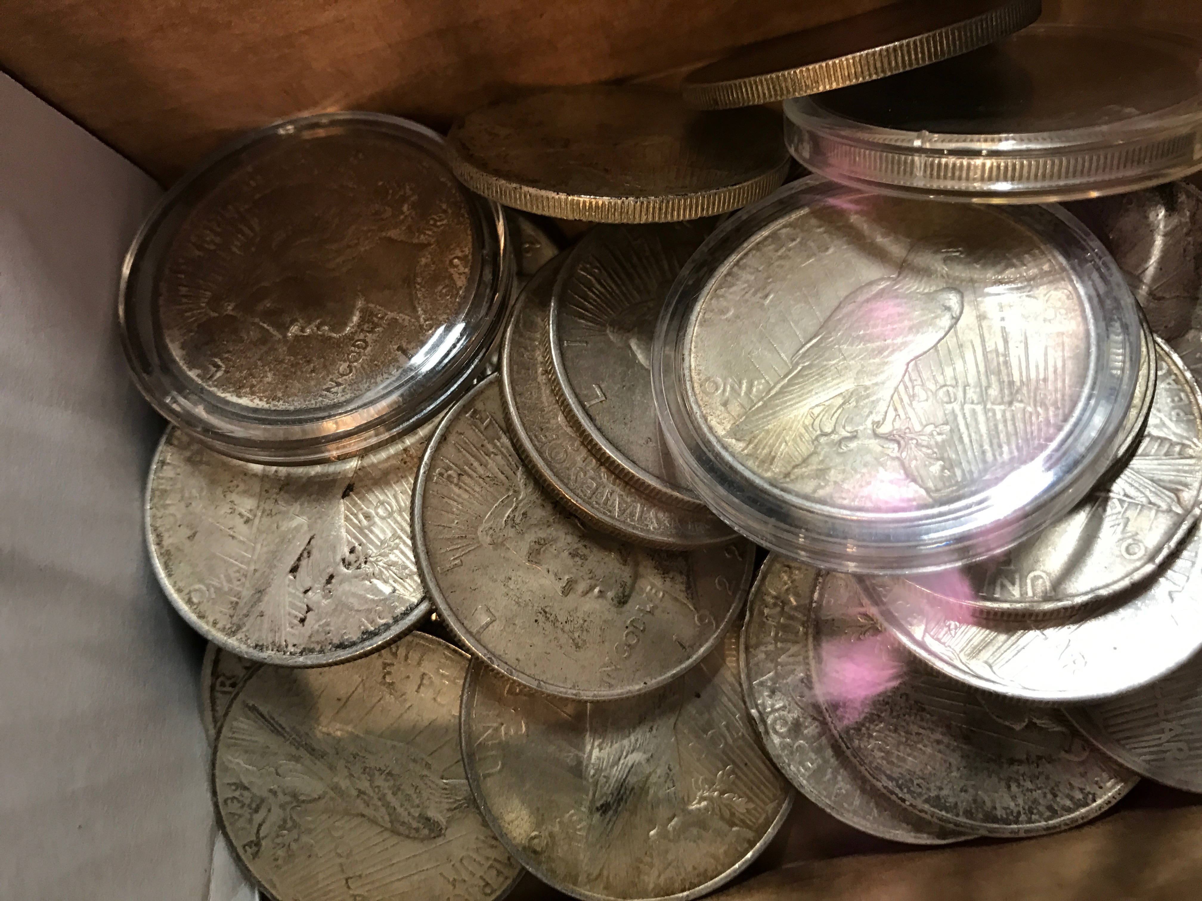 Wholesale - 50 Mixed Date & Condition Peace Silver Dollars ...