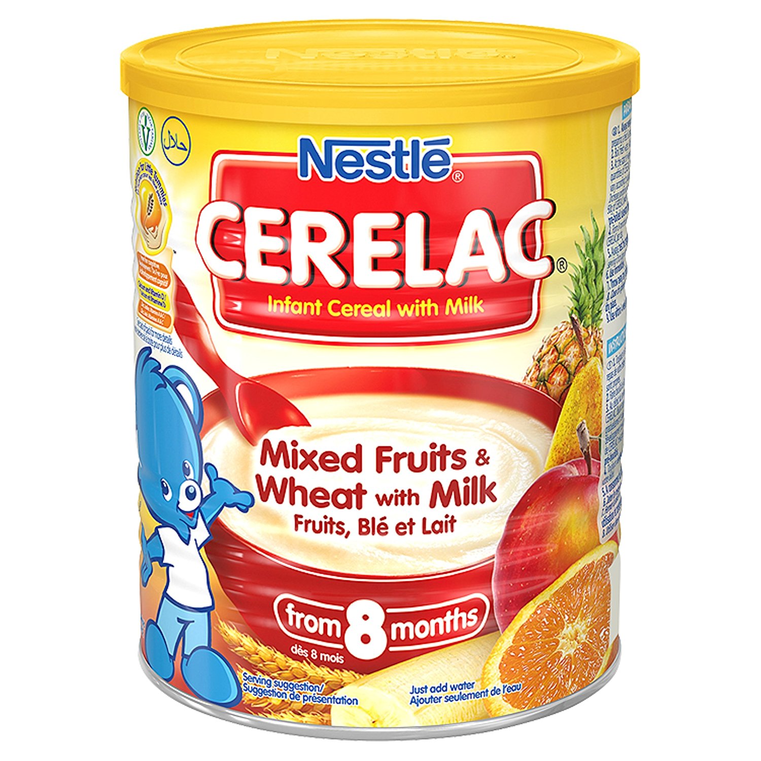 Nestle Cerelac, Mixed Fruits & Wheat with Milk, 14.1 Ounce Cans ...