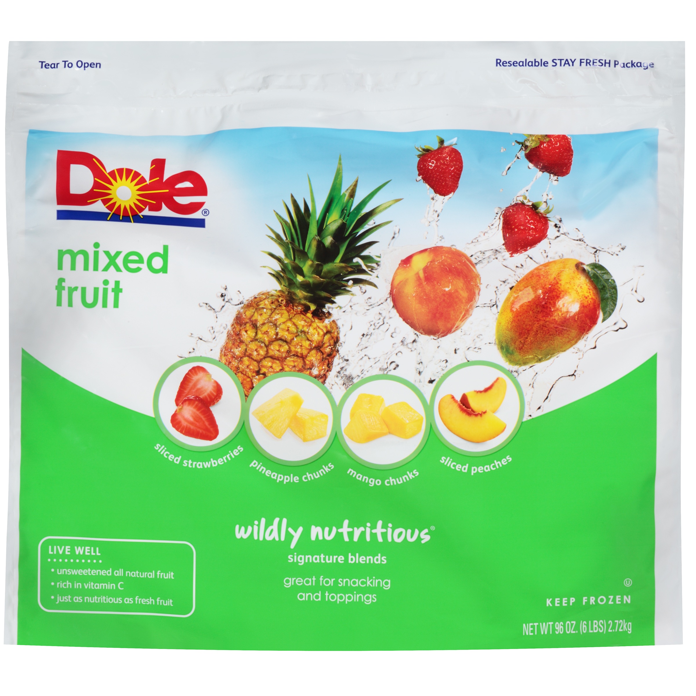 Dole® Wildly Nutritious® Signature Blends Mixed Fruit 96 oz. Bag ...