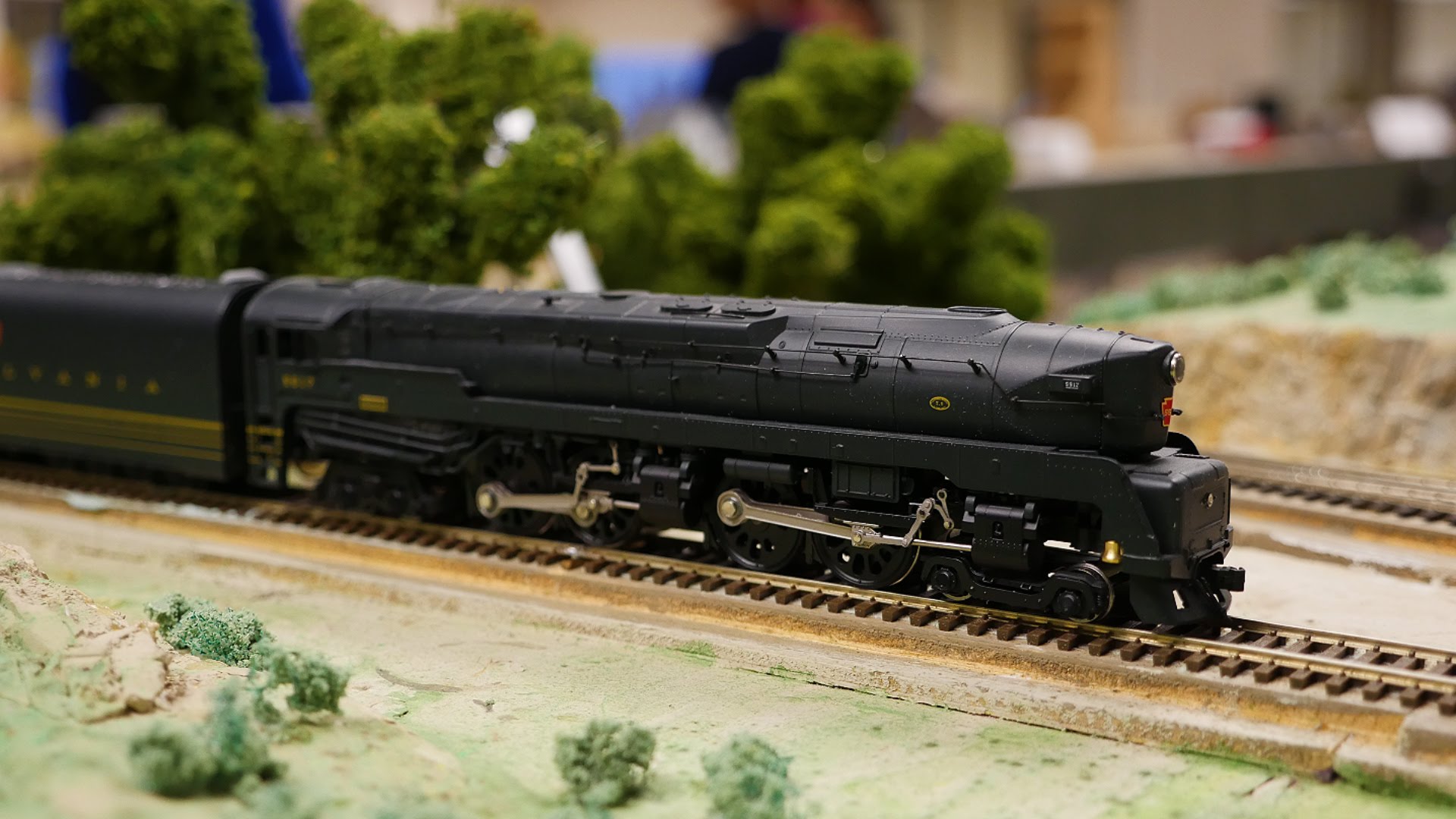 PRR 4-4-4-4 T-1 Model Steam Train - YouTube