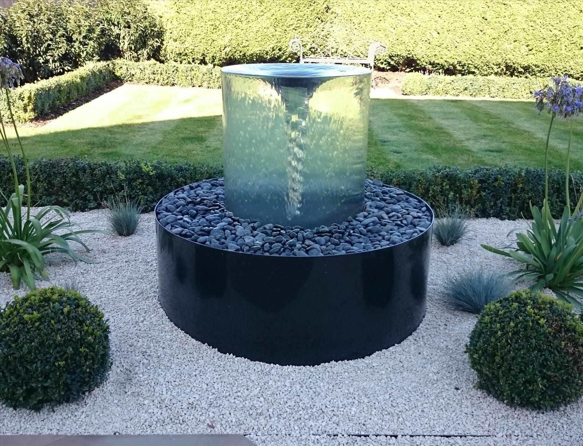 Contemporary Outdoor Water Fountains Home Garden Inspiration With ...