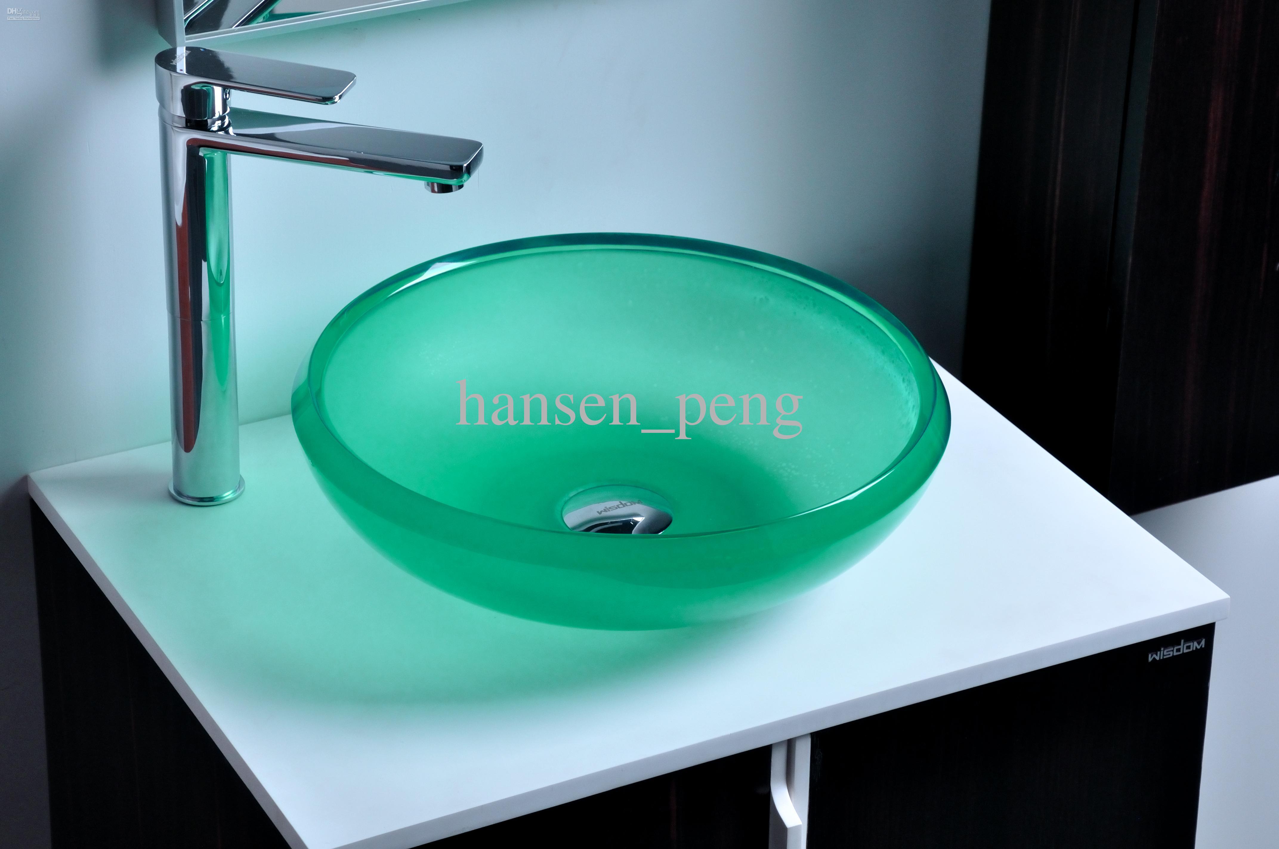 CUPC Certificate Resin Round Counter Top Sink Colored Cloakroom Wash ...