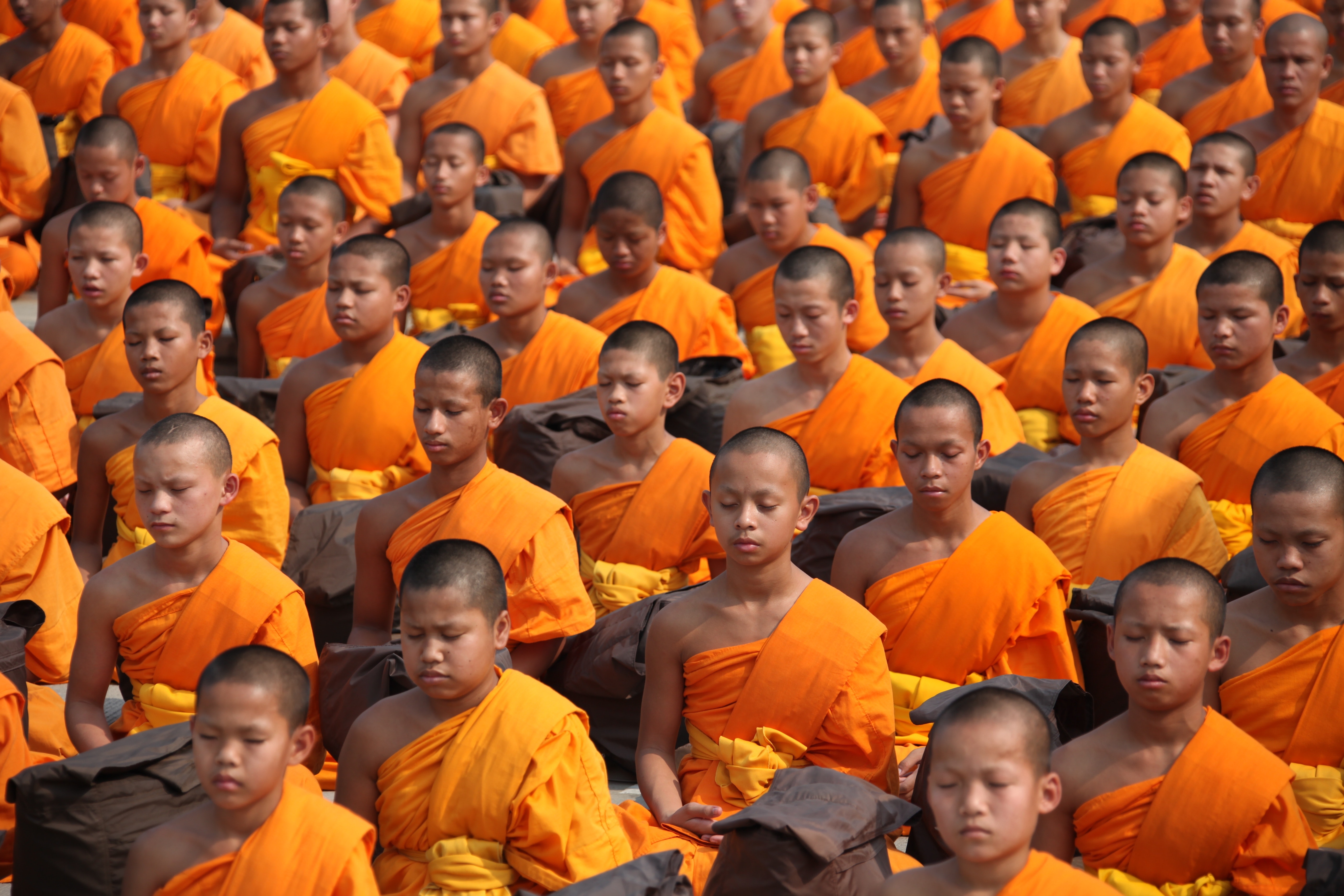 Monks sitting photo