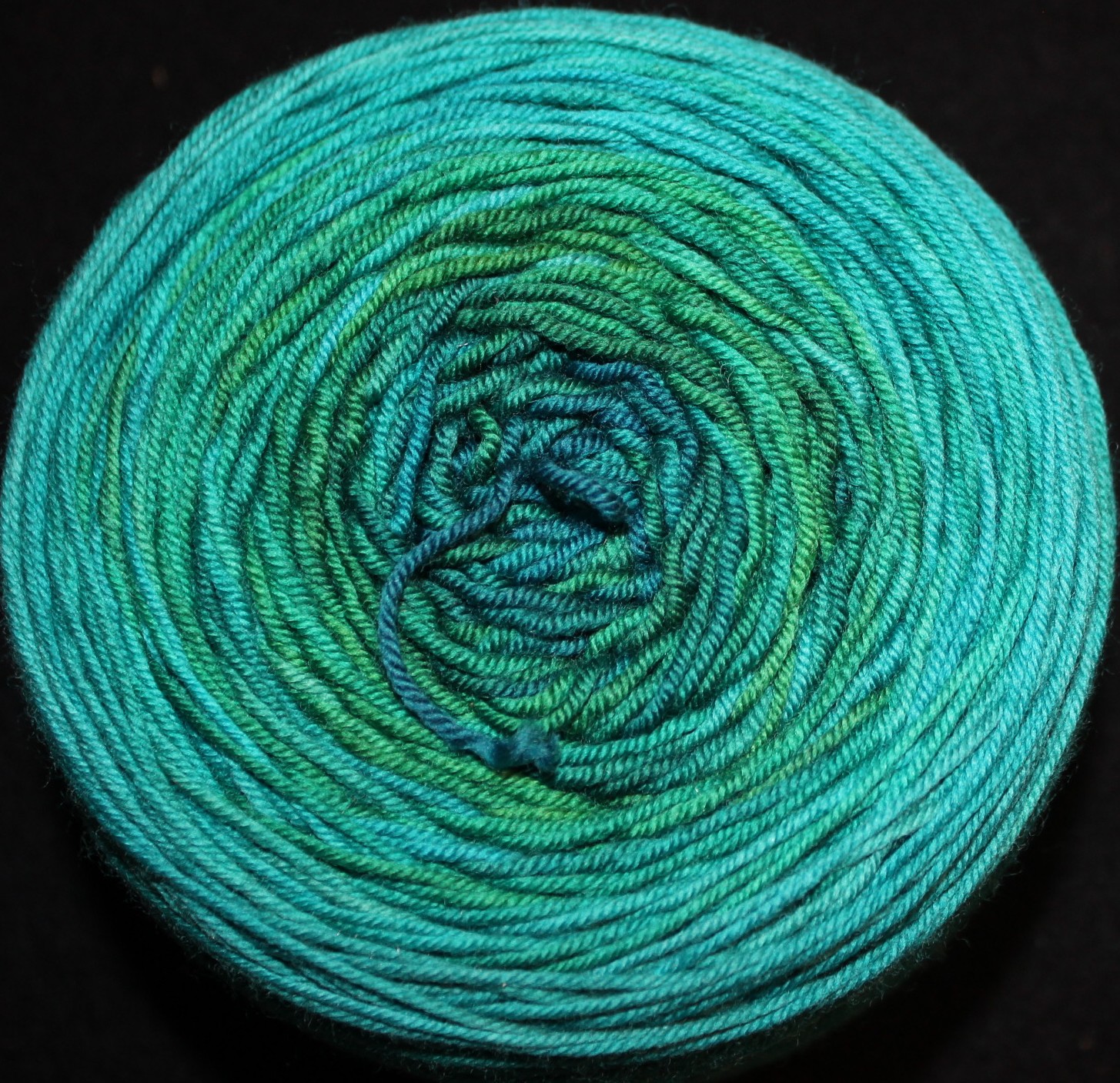 DK Monochromatic-Dyed Gradients in Frolicking Feet::Done Roving Yarns