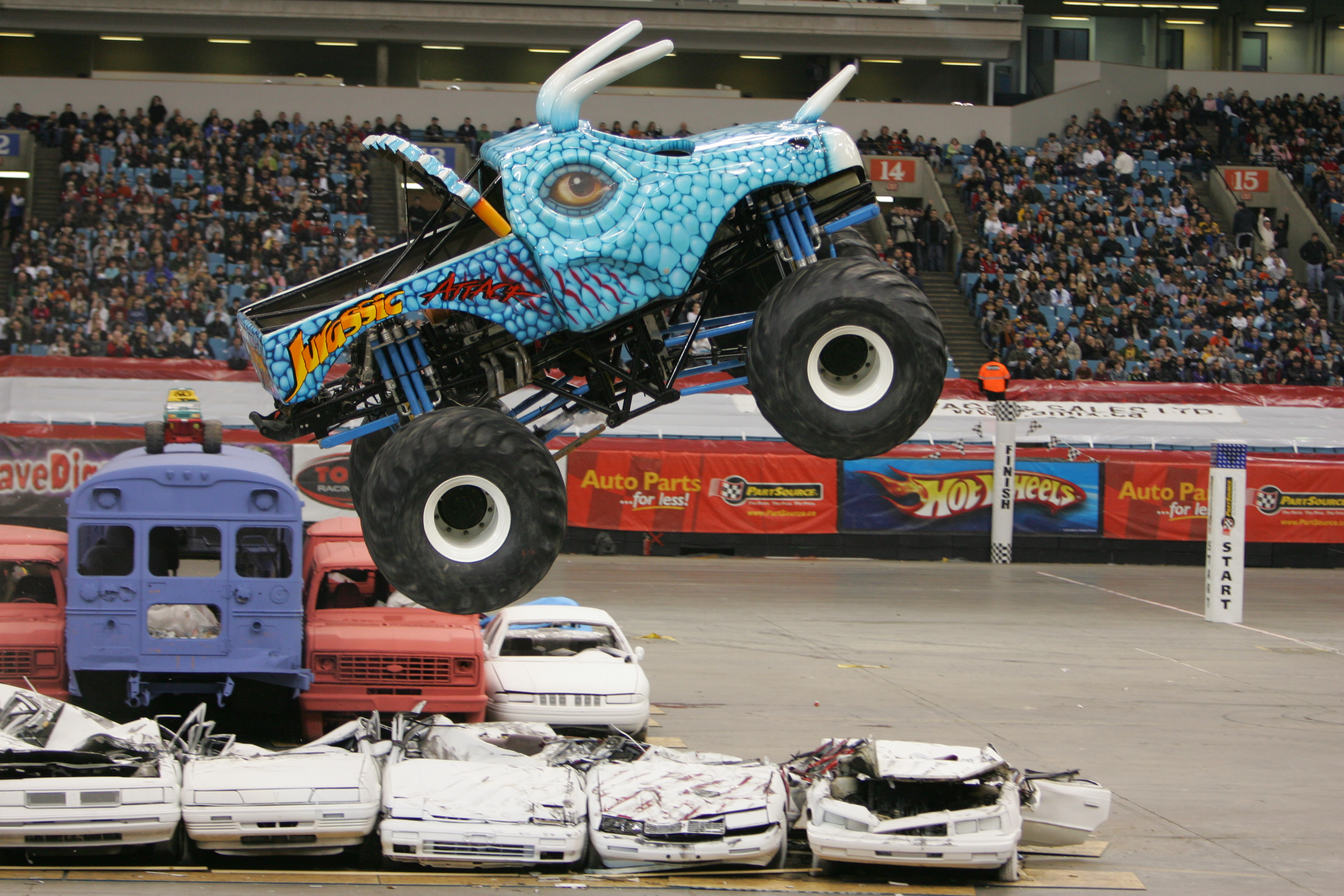 Monster truck racing photo