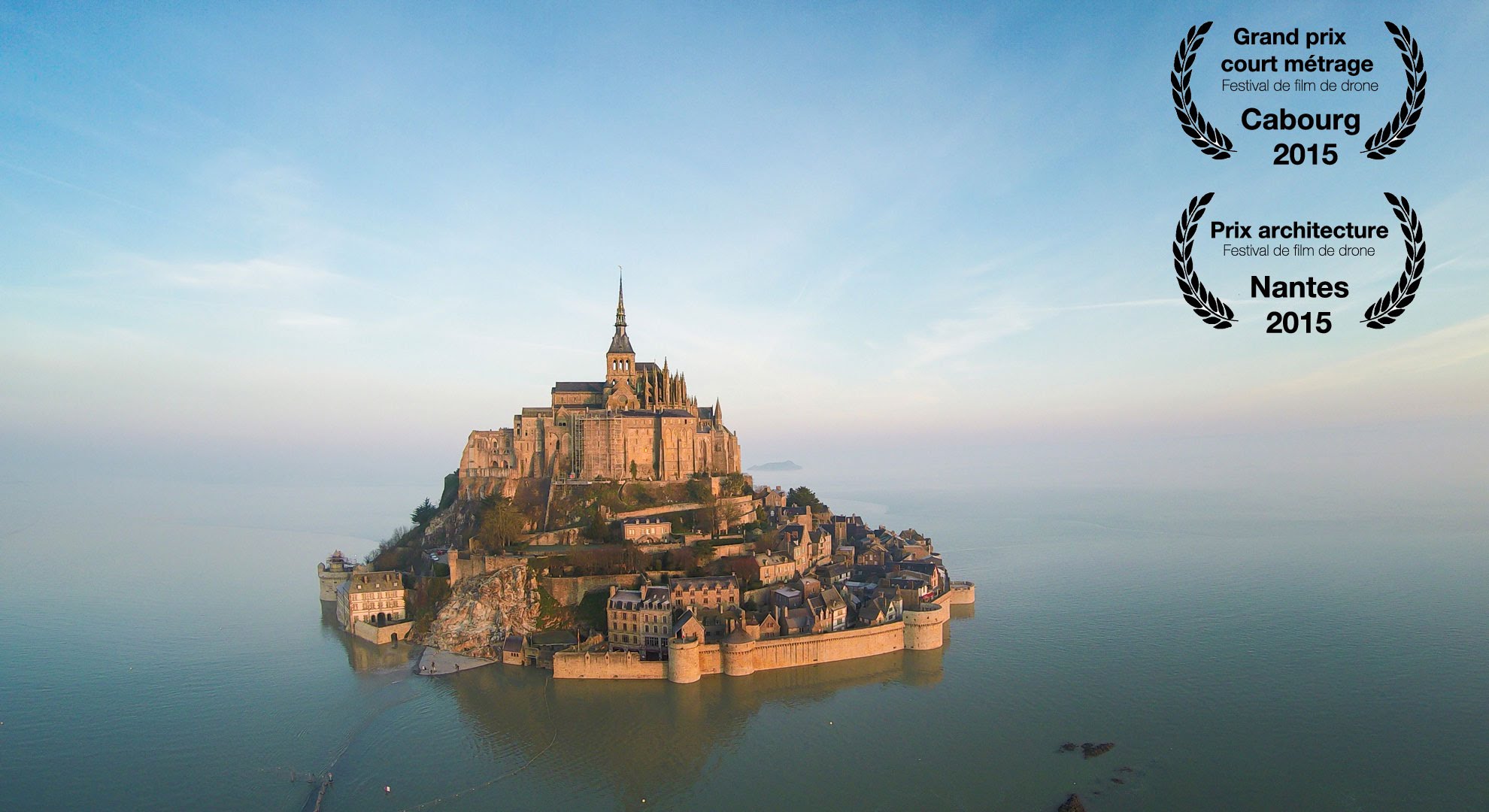 Mont Saint Michel from a drone. - YouTube