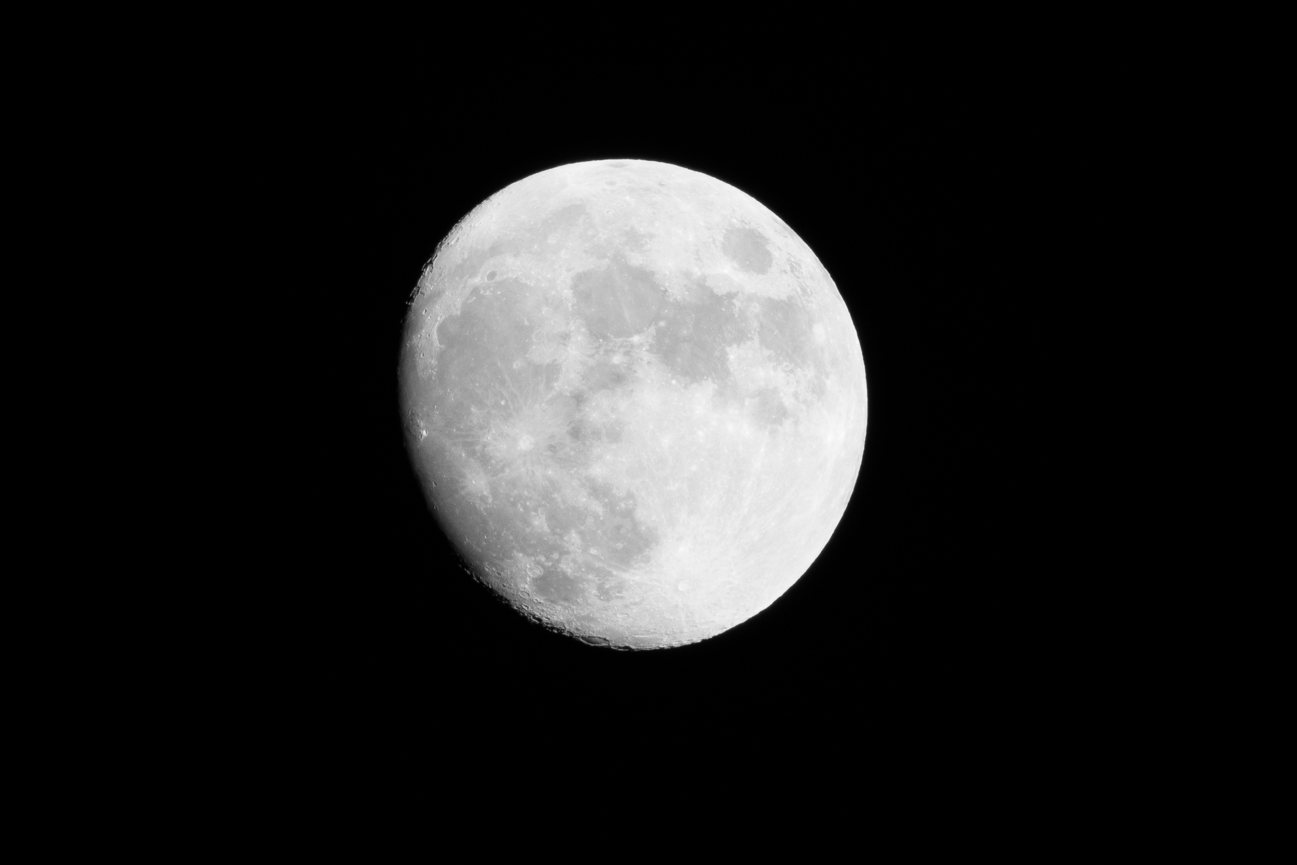 Moon closeup photo