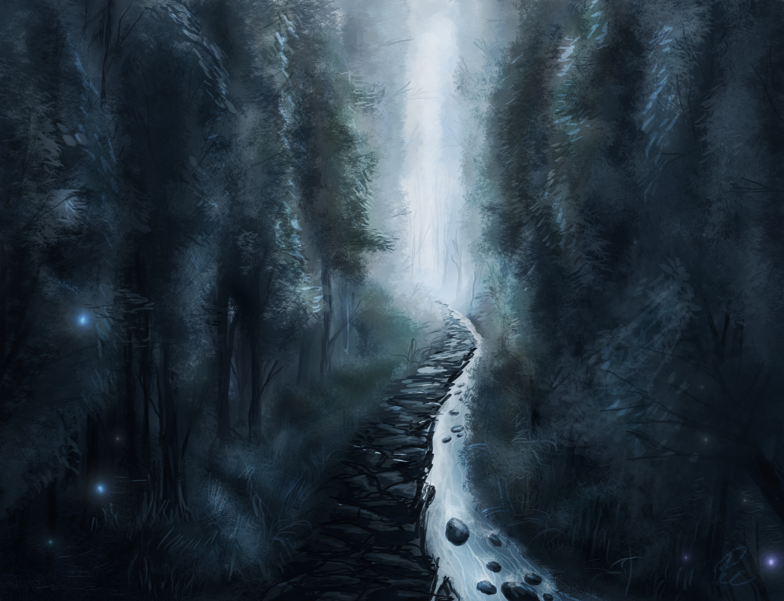 Fantasy Forest Speedpaint + Tutorial by Solfour on DeviantArt