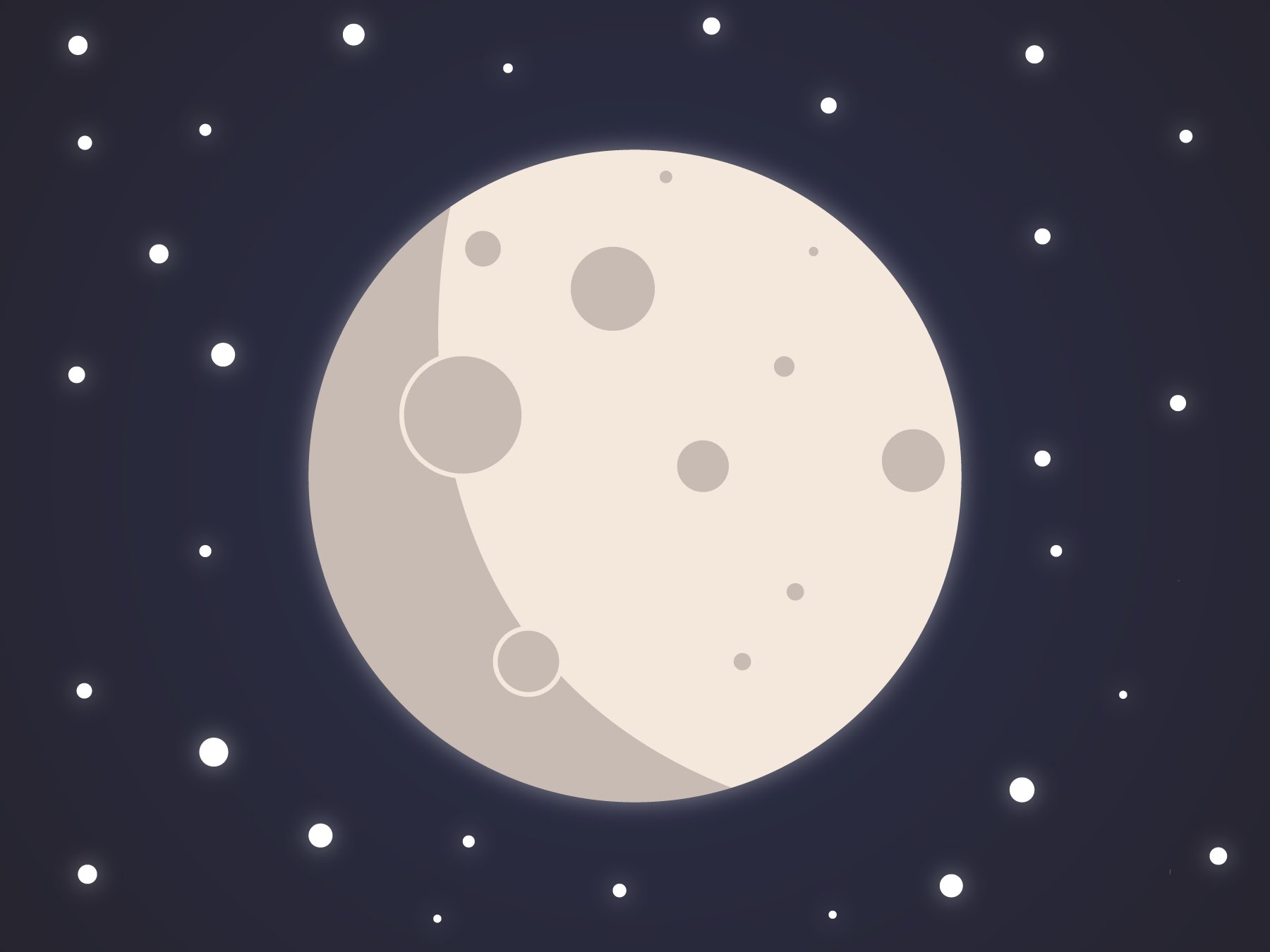 Halloween Moon minimal vector design | Adobe Illustrator Speedart ...