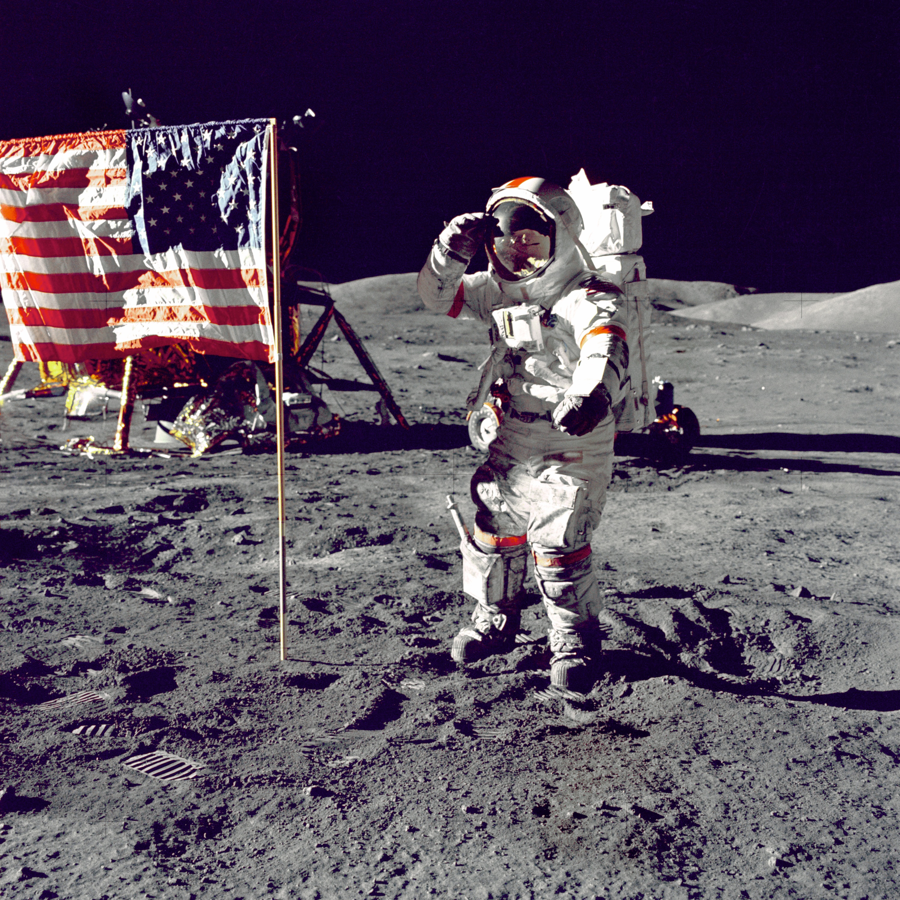 Moon landing photo