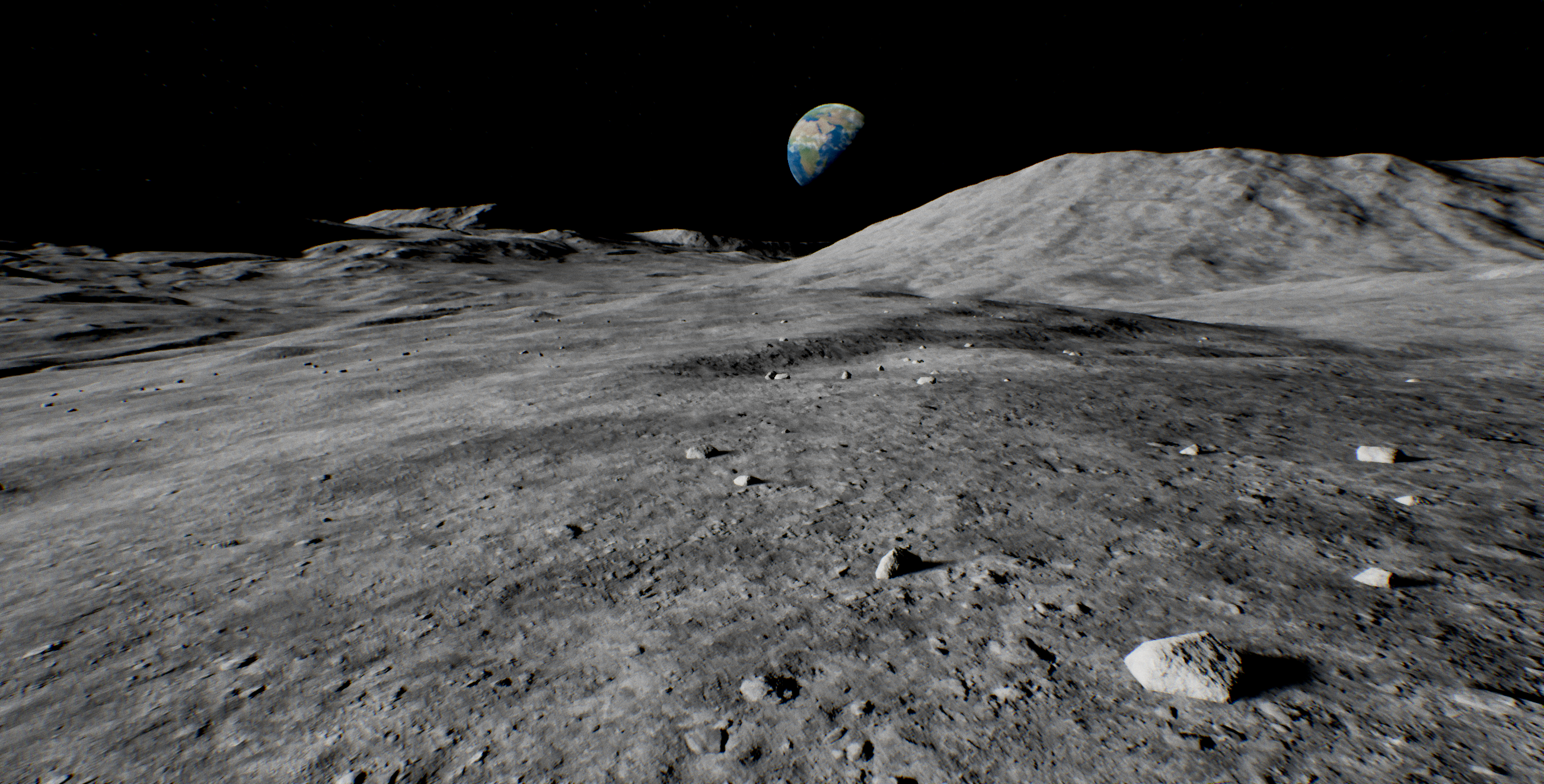 UE4] Moon landscape - WIP — polycount