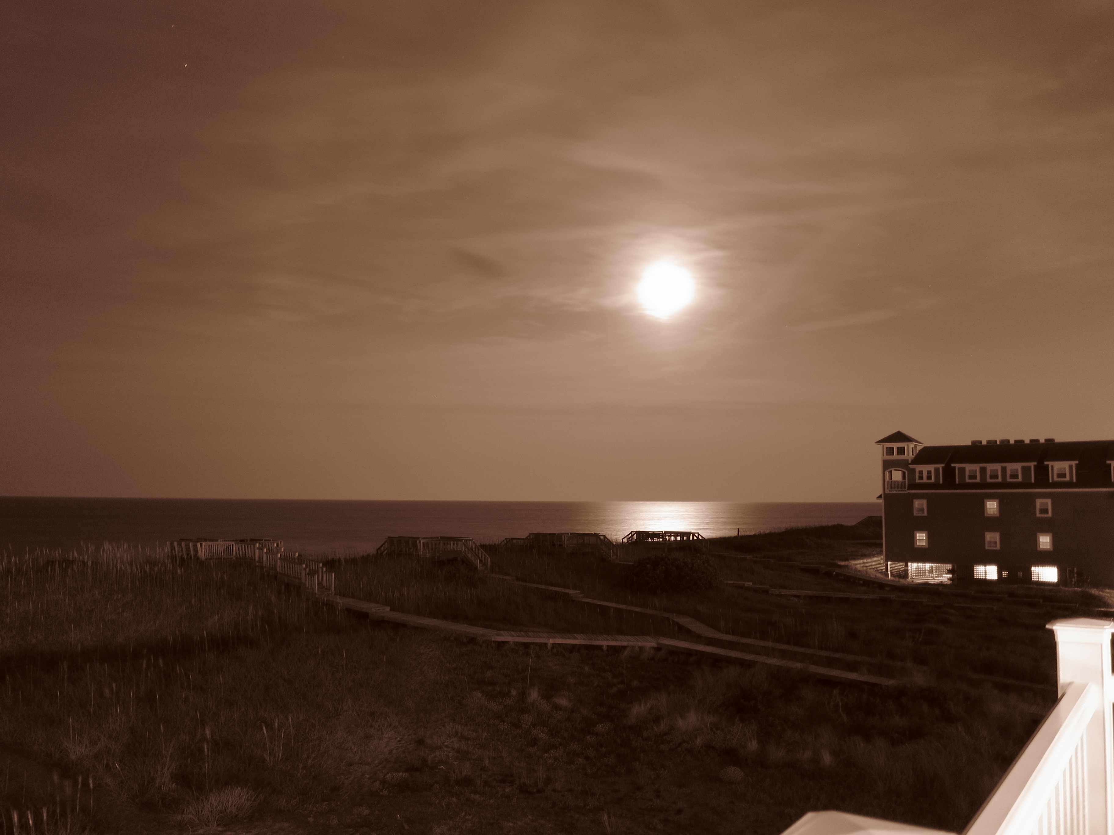 Moonlight, Beach, Moon, Night, HQ Photo