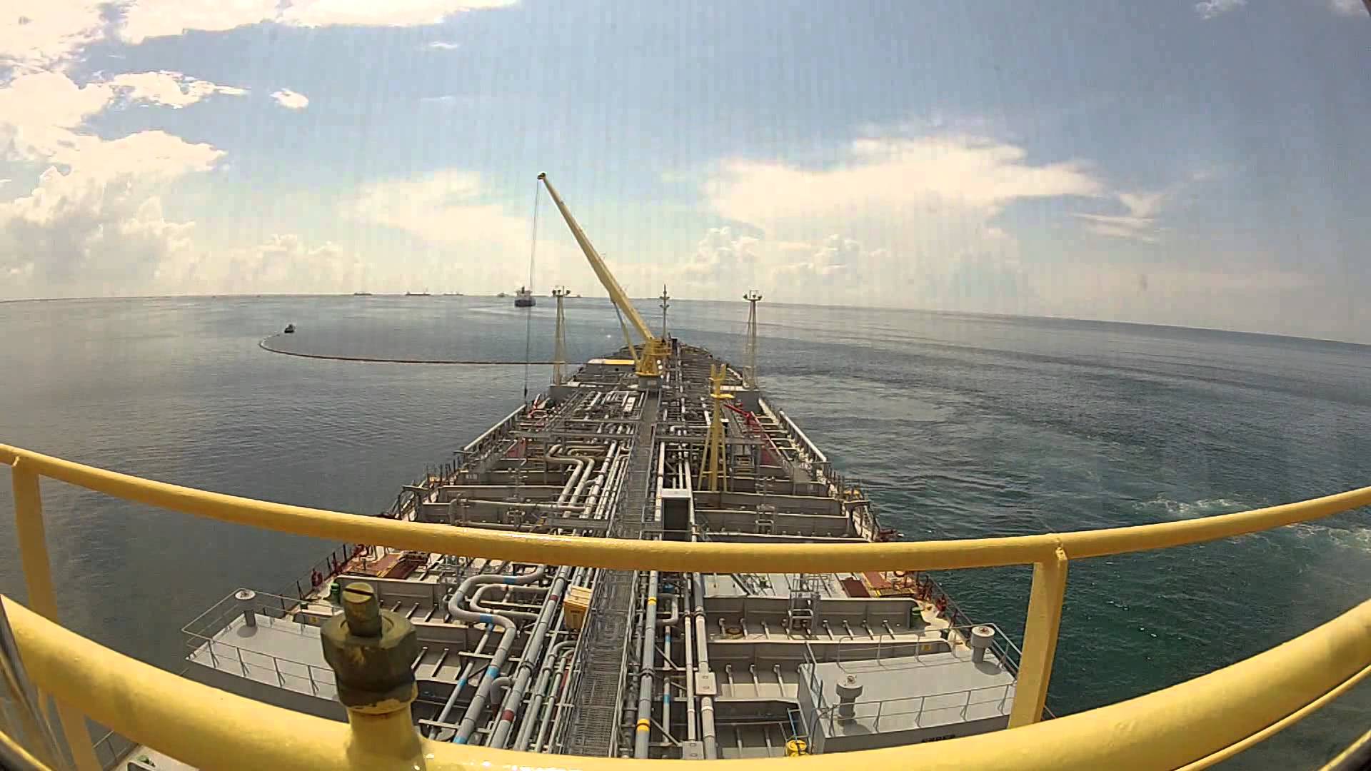 SBM tanker mooring operation - YouTube
