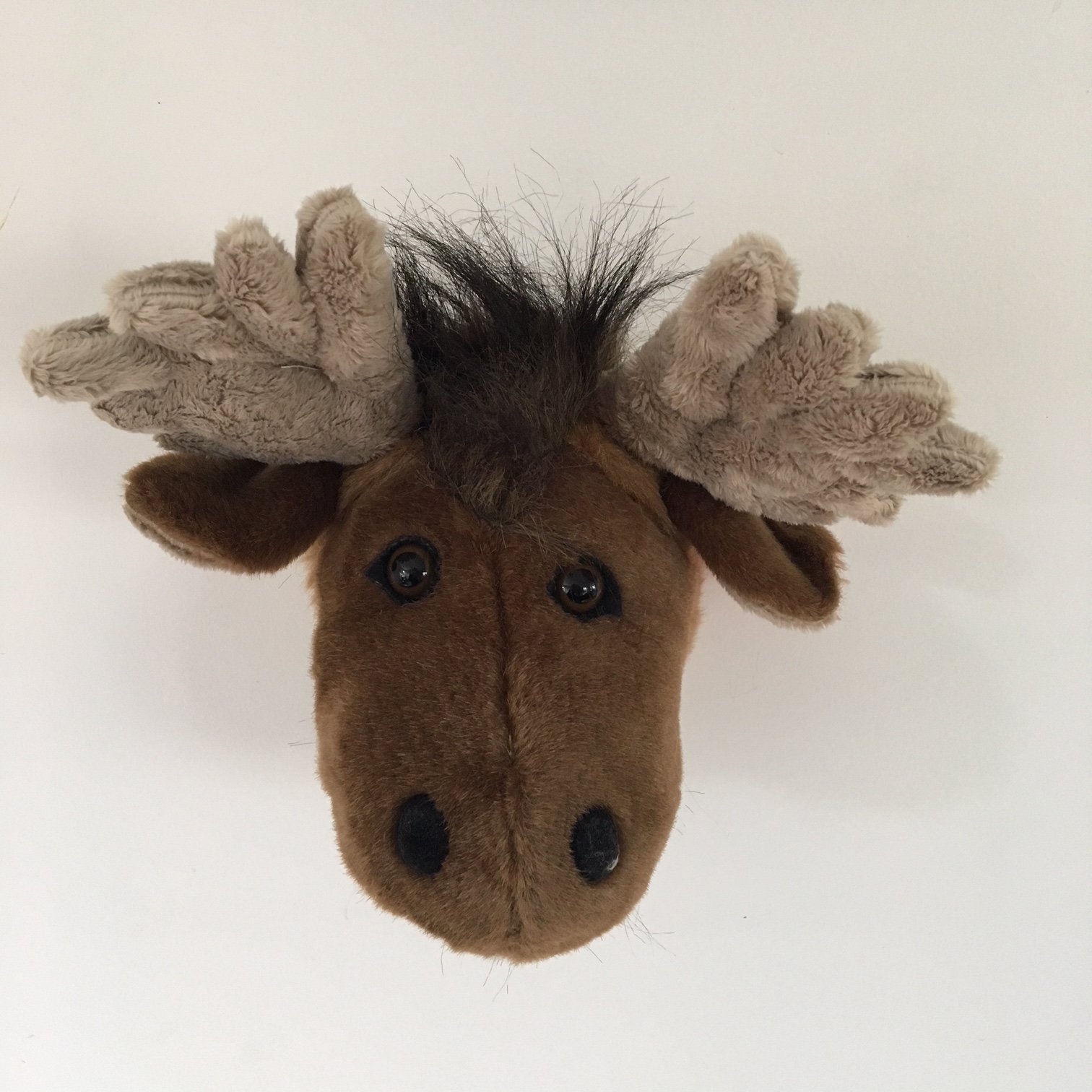 Plush Moose Trophy Head | American Log Cabin Style Decor and Bedding ...