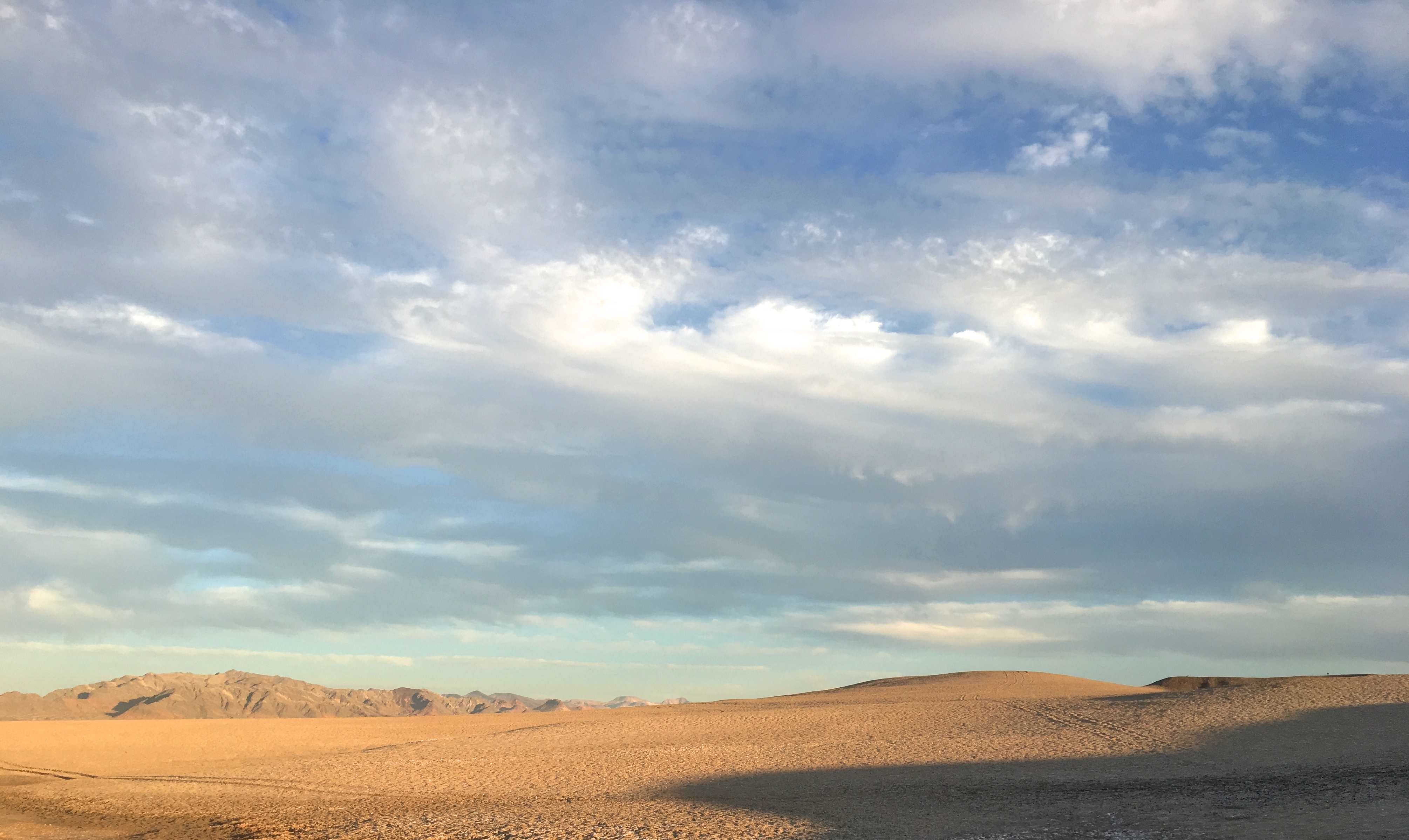 Morning over desert photo