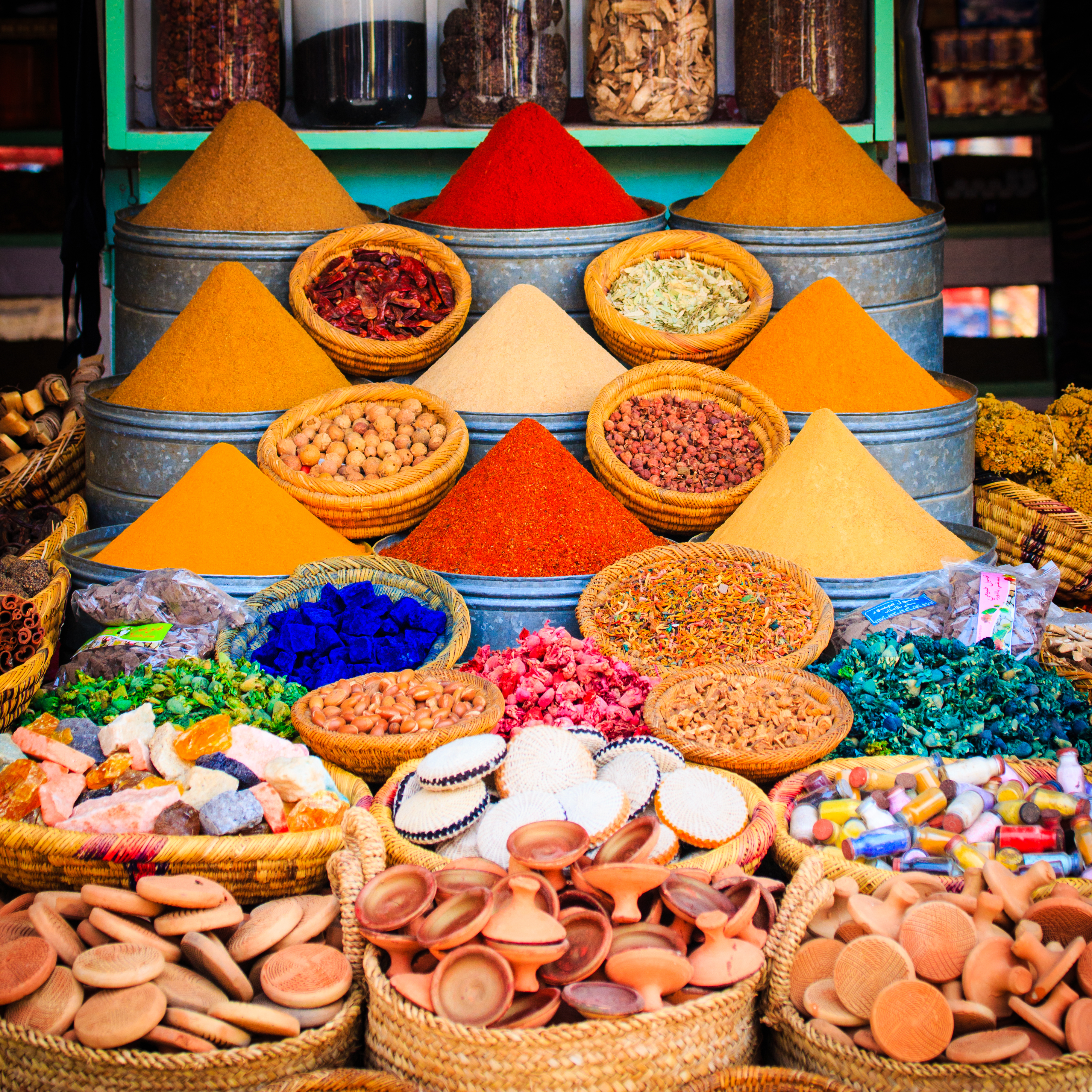 Moroccan spices photo