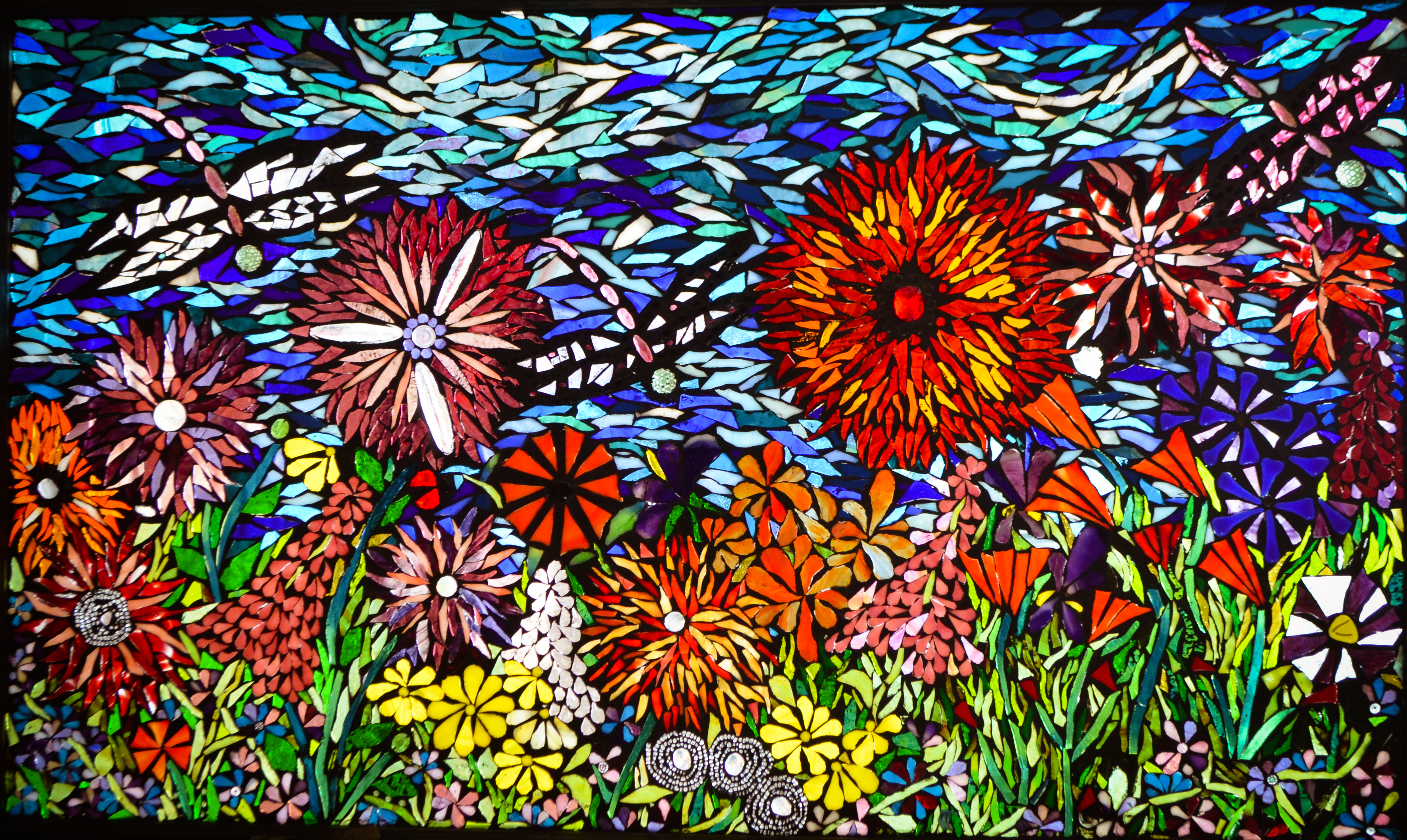 mosaic-flower-garden-marvelous-mosaic-300 | Marvelous Mosaic Fine Art