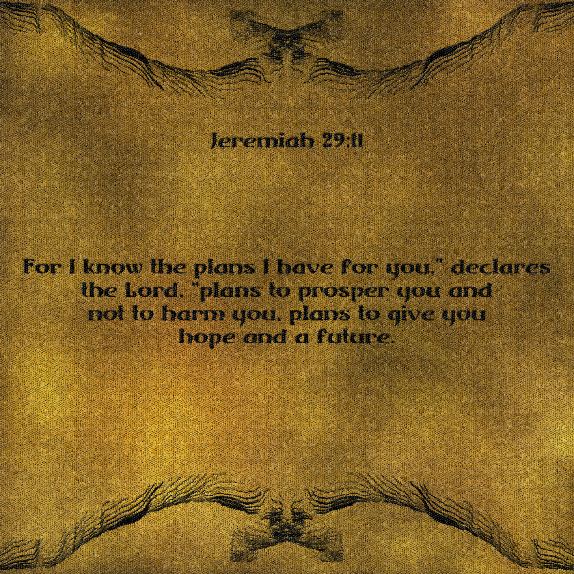 Mosaic Digital Art Jeremiah 29:11, Bible, Catholic, Christian, Pray, HQ Photo