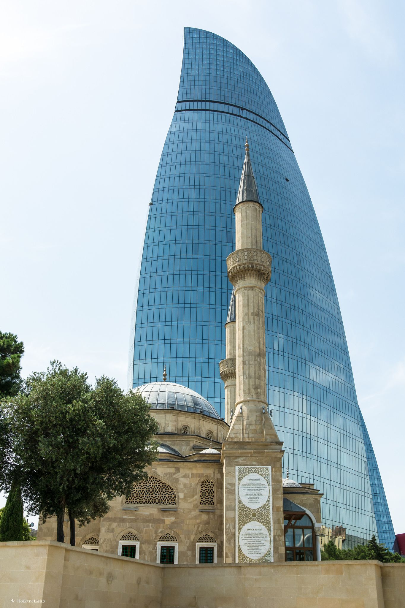Untitled | Baku azerbaijan, Tower and Mosque