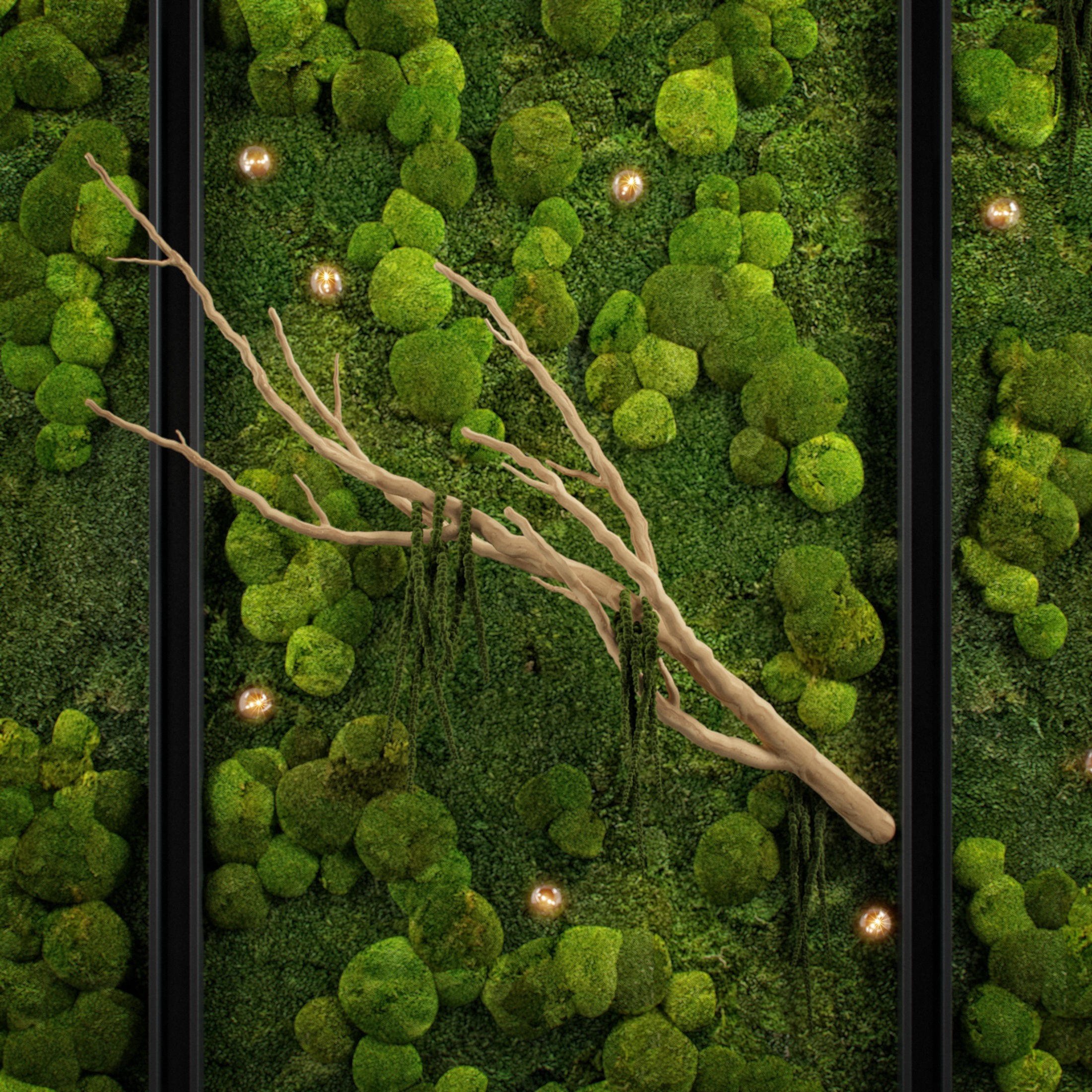panel moss wall 3D model | CGTrader