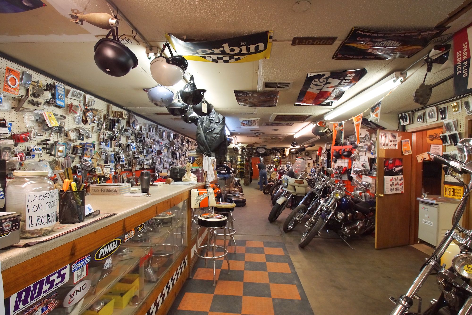 motorcycle shop tour