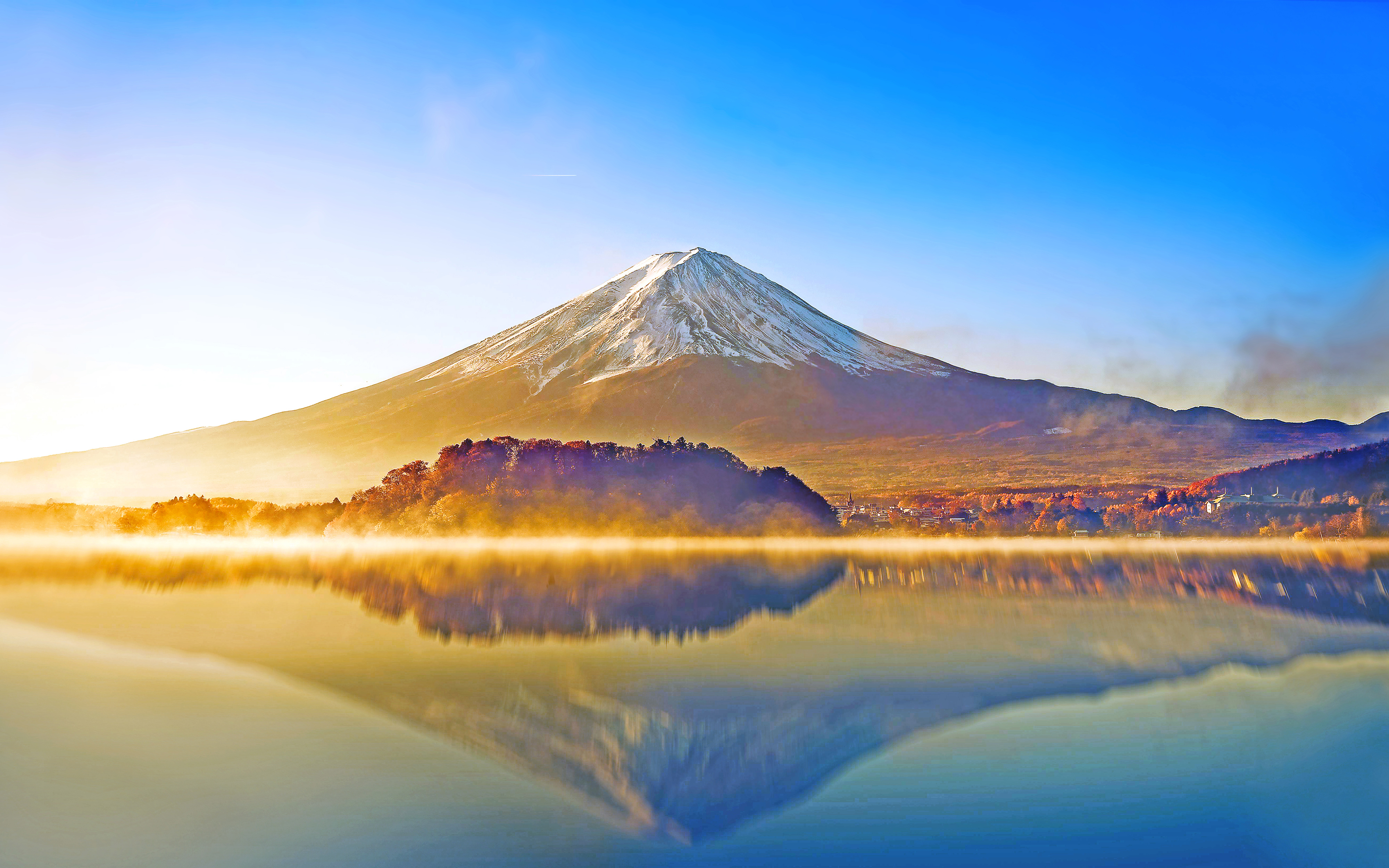 Wallpaper Mount Fuji, Lake kawaguchiko, Japan, HD, 4K, Nature, #5909