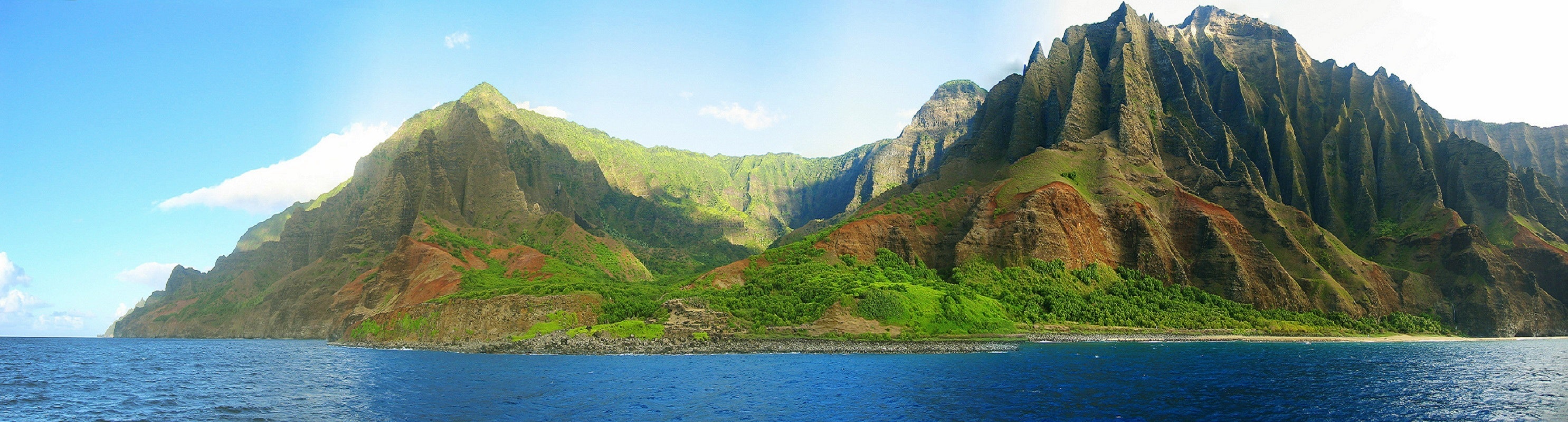 Mountain island landscape photo