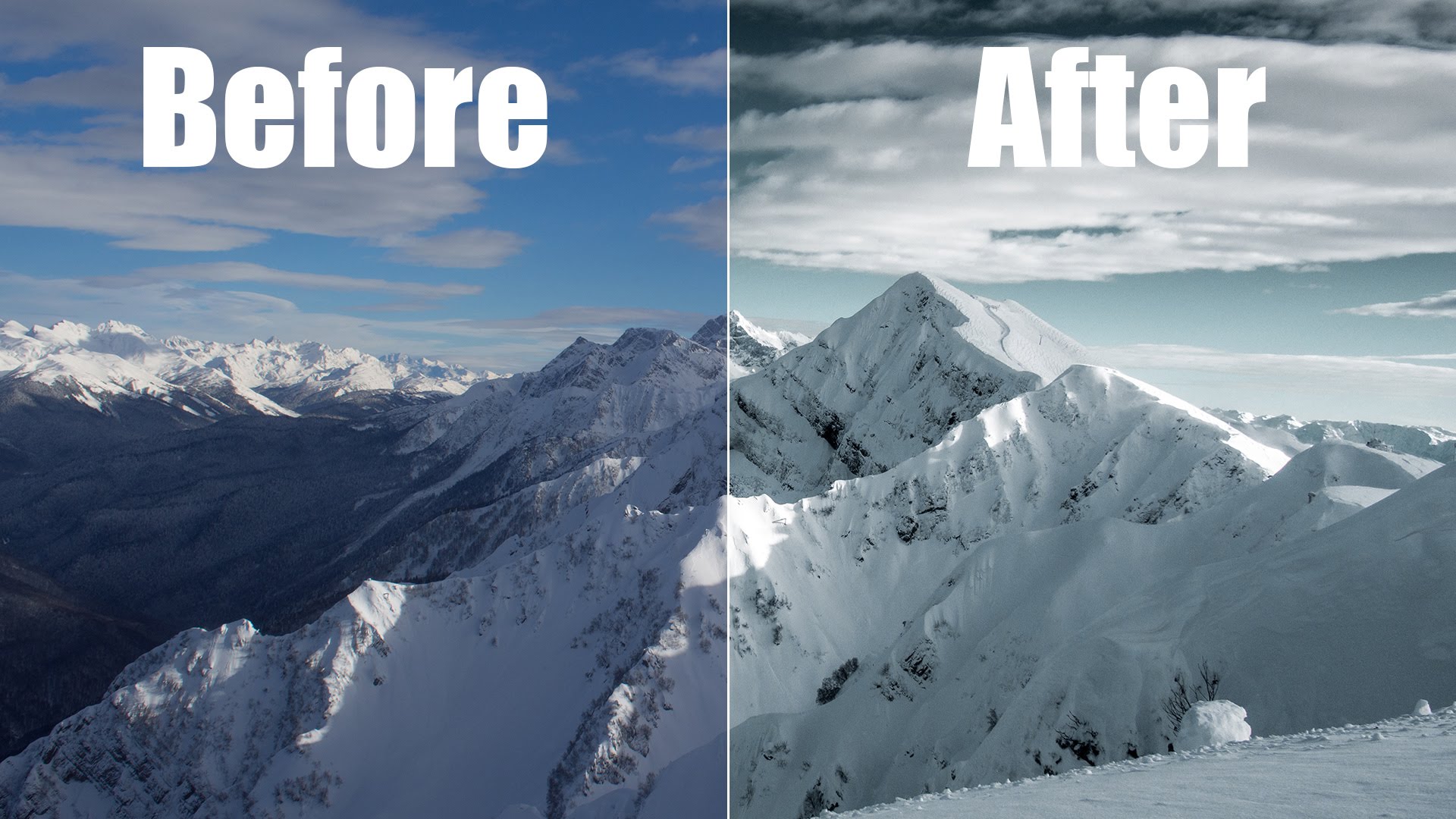 How to Process a Winter Mountain Landscape Photo in Lightroom ...
