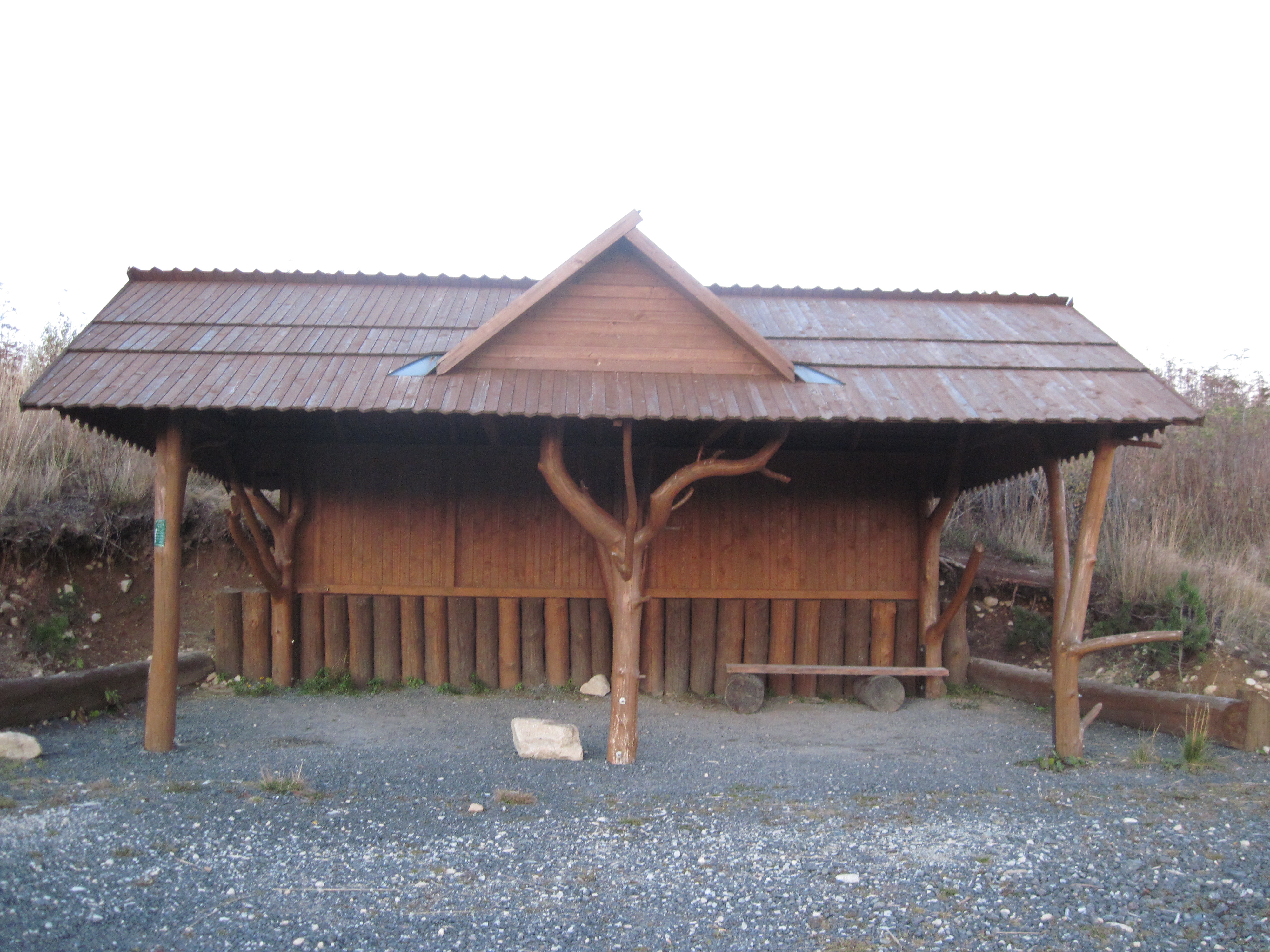 Mountain wooden shed