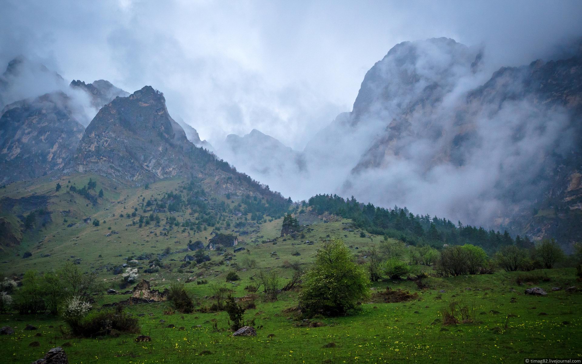 Beautiful views of the mountainous Ingushetia · Russia travel blog