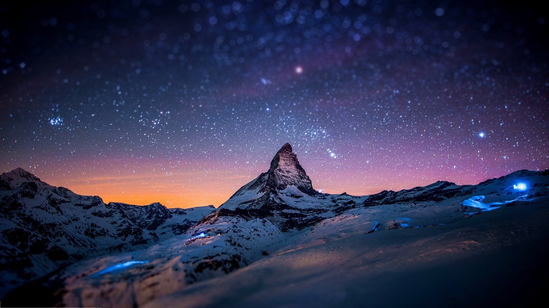 Free Night Mountain Wallpapers Wide « Long Wallpapers