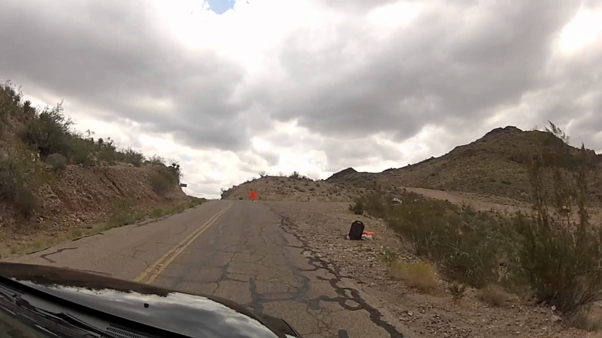 Historic Route 66 - driving from Oatman over Black Mountains - YouTube