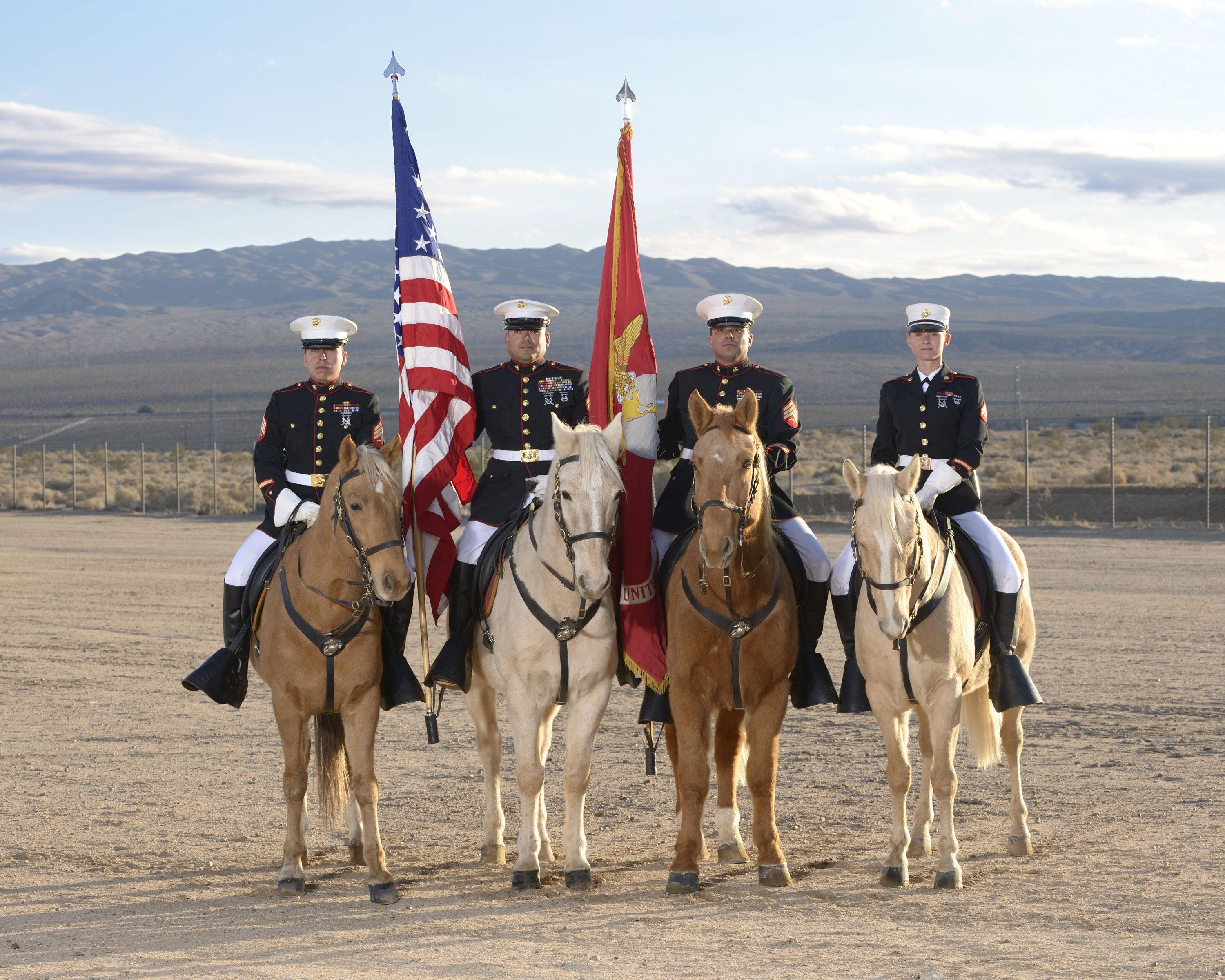 Mounted color guard photo
